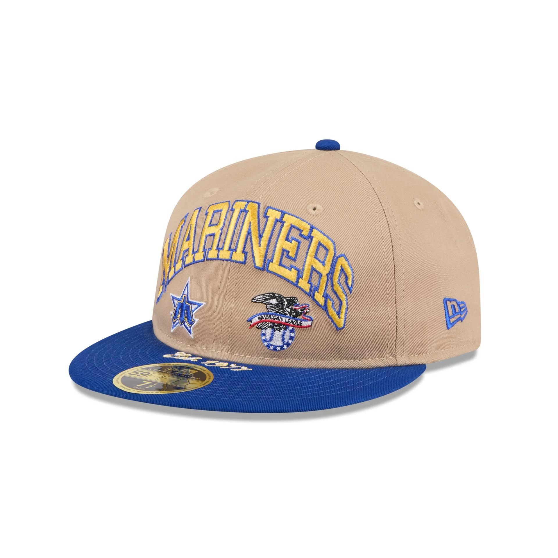 Seattle Mariners Camel Retro Crown 59FIFTY Fitted Hat