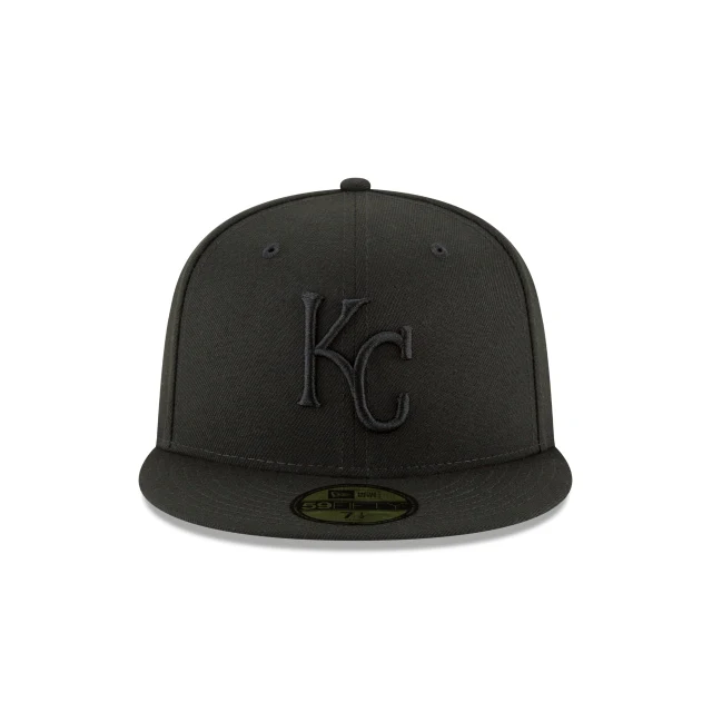 Kansas City Royals Blackout Basic 59FIFTY Fitted Hat