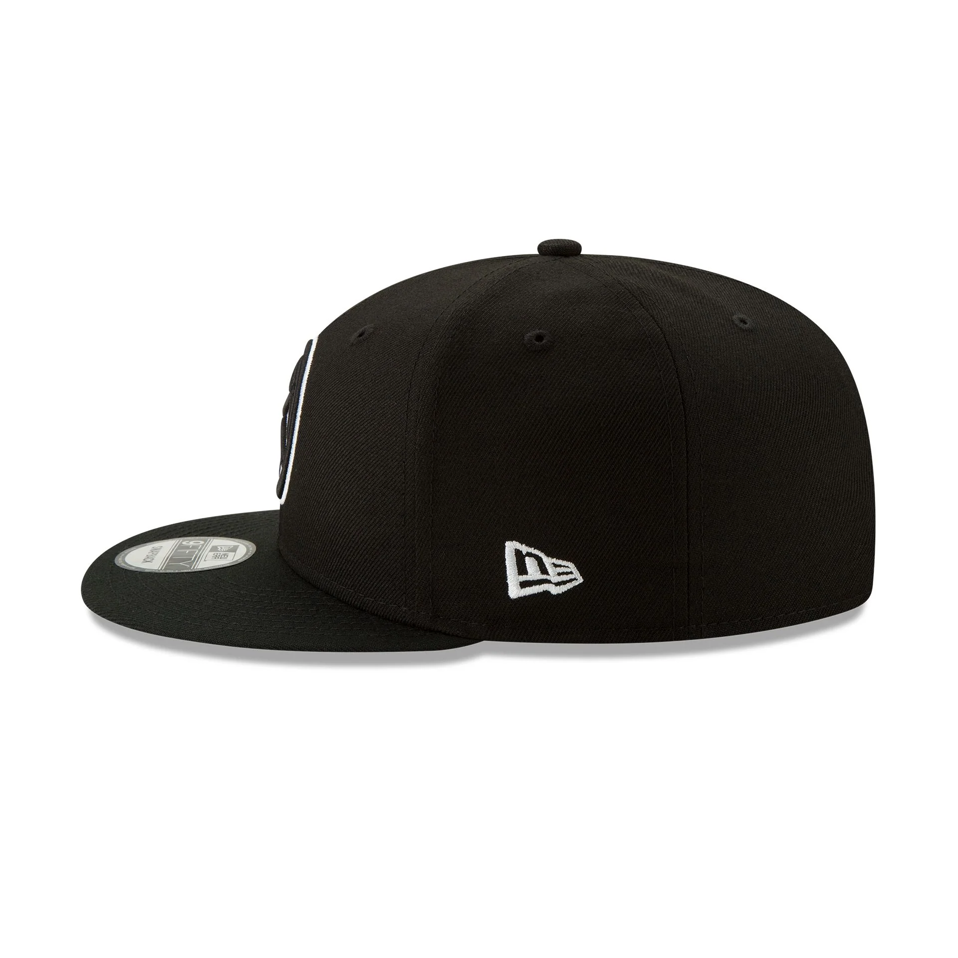 Denver Nuggets Basic Black & White 9FIFTY Snapback Hat