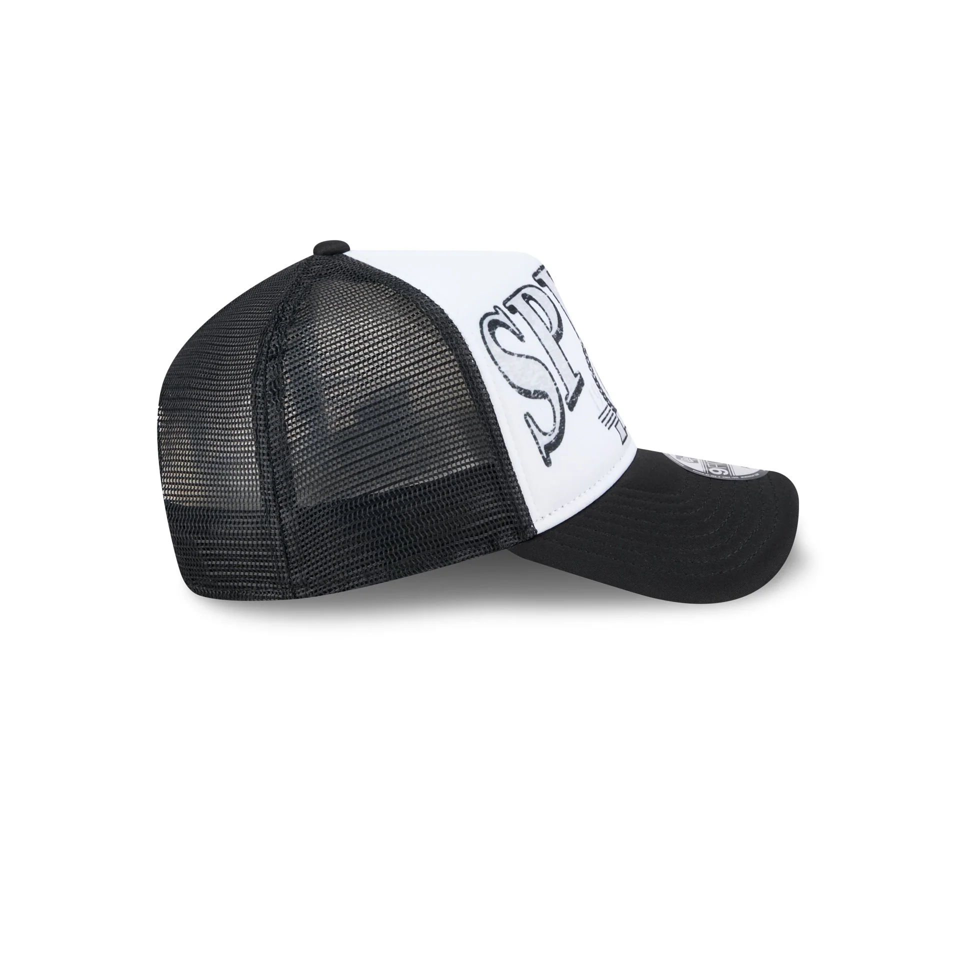 San Antonio Spurs Distressed 9FORTY A-Frame Trucker Hat