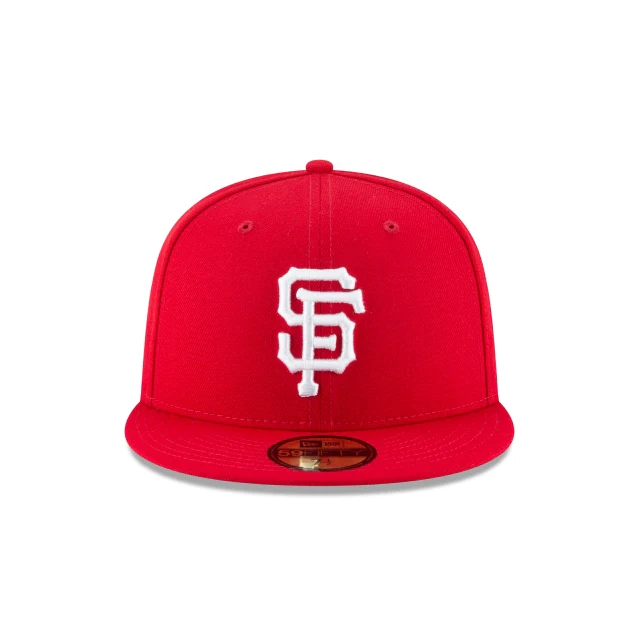 San Francisco Giants Scarlet Basic 59FIFTY Fitted Hat