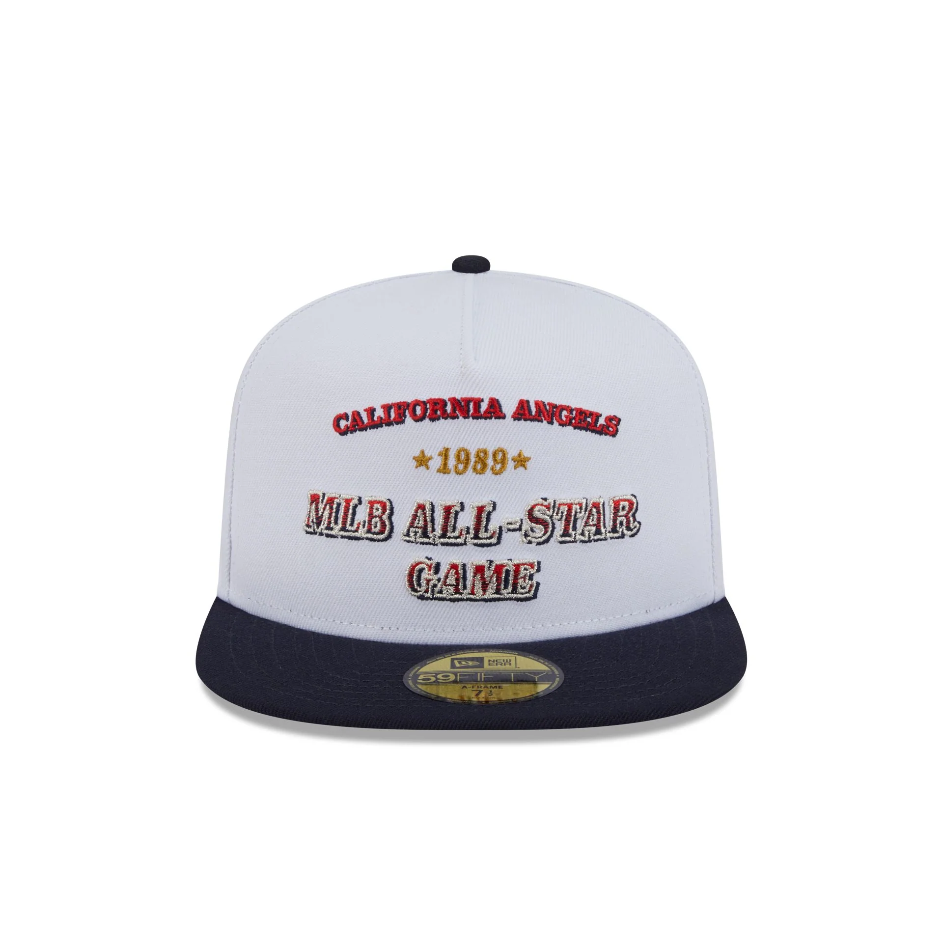 Los Angeles Angels Summer Derby White 59FIFTY A-Frame Fitted Hat