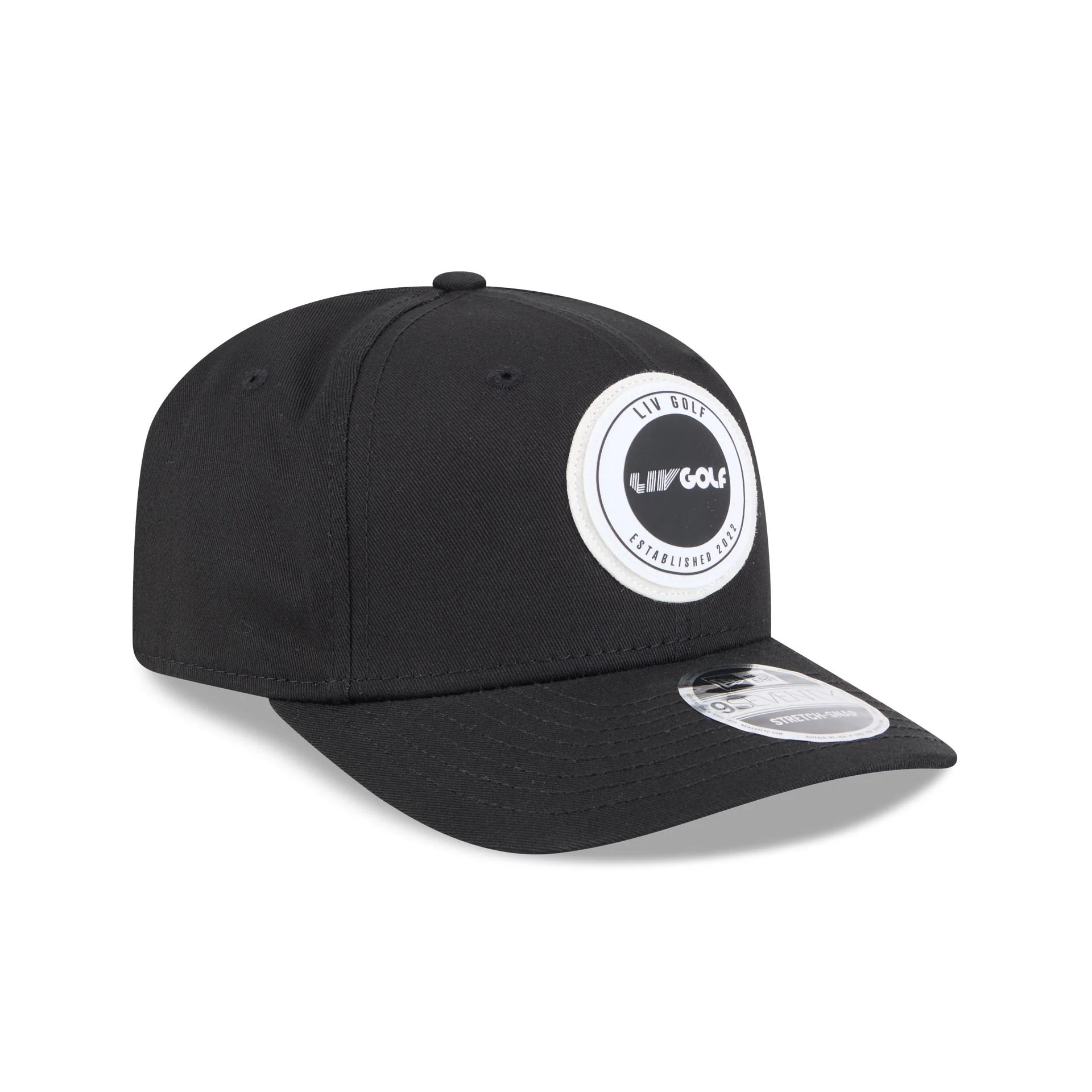 LIV Golf Circle Patch 9SEVENTY Stretch-Snap Hat