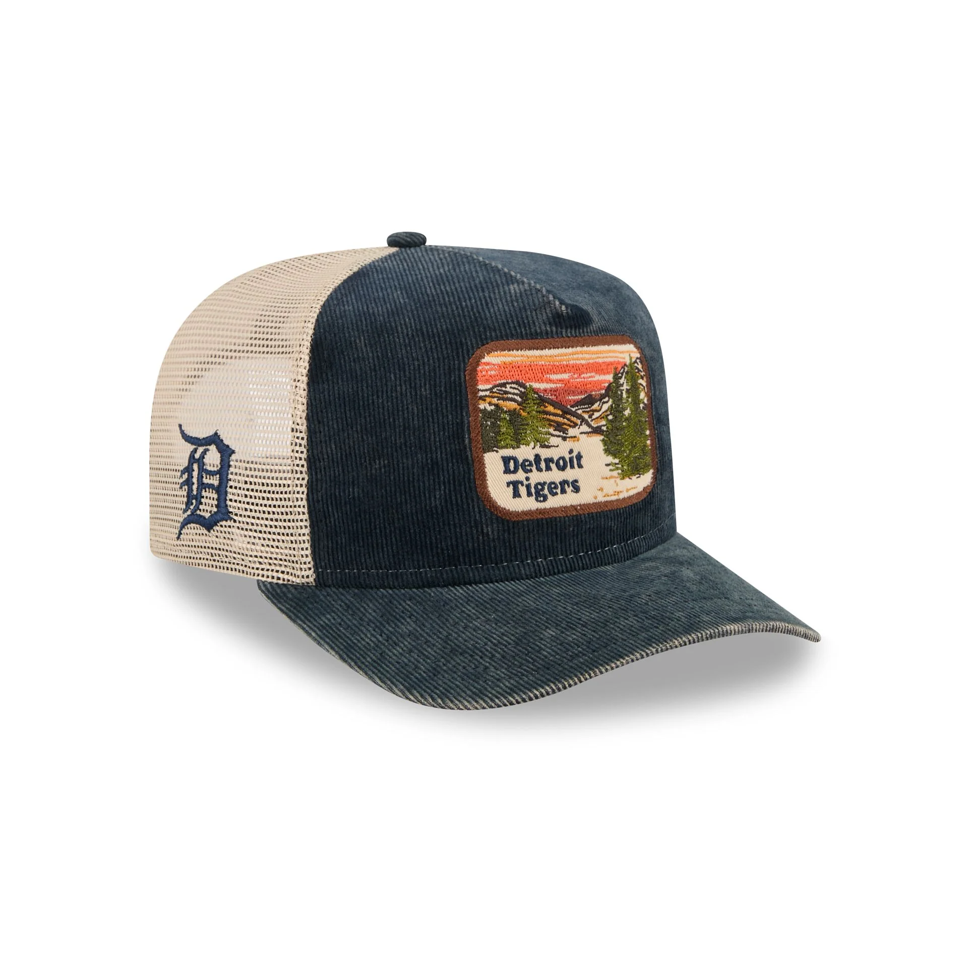 Detroit Tigers Vintage Landscape 9FIFTY A-Frame Trucker Hat