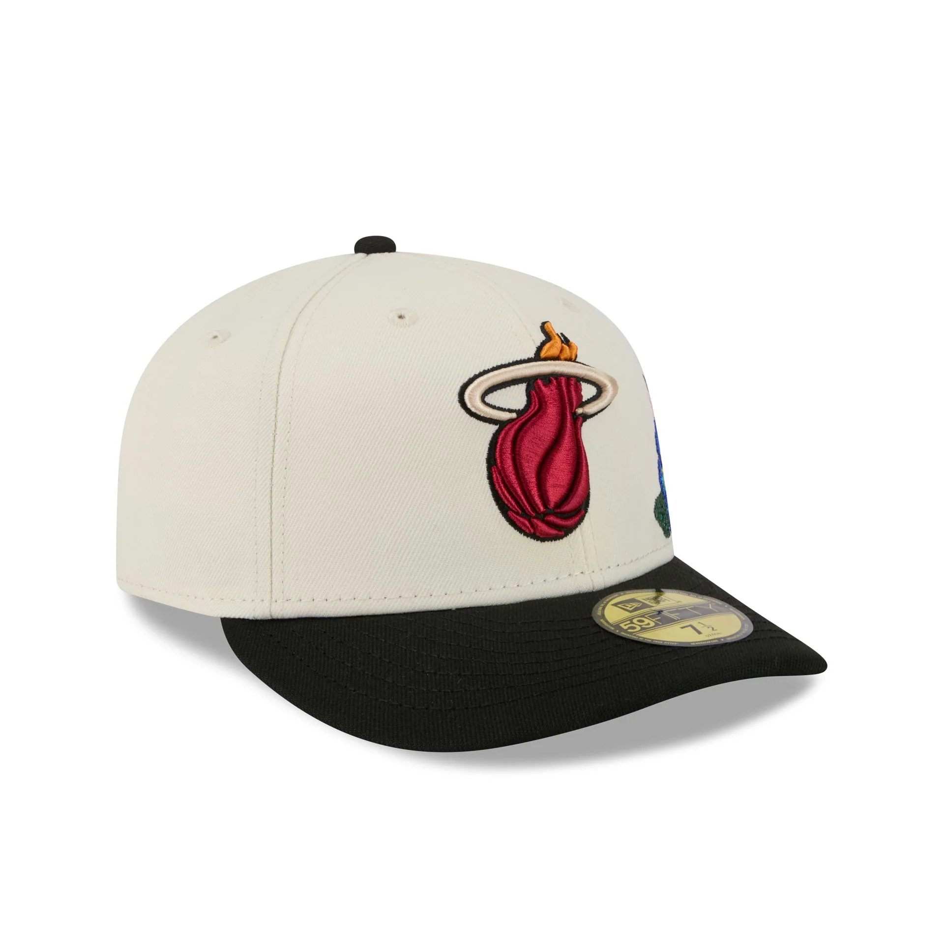 Miami Heat Tonal Florals White 59FIFTY Fitted Hat