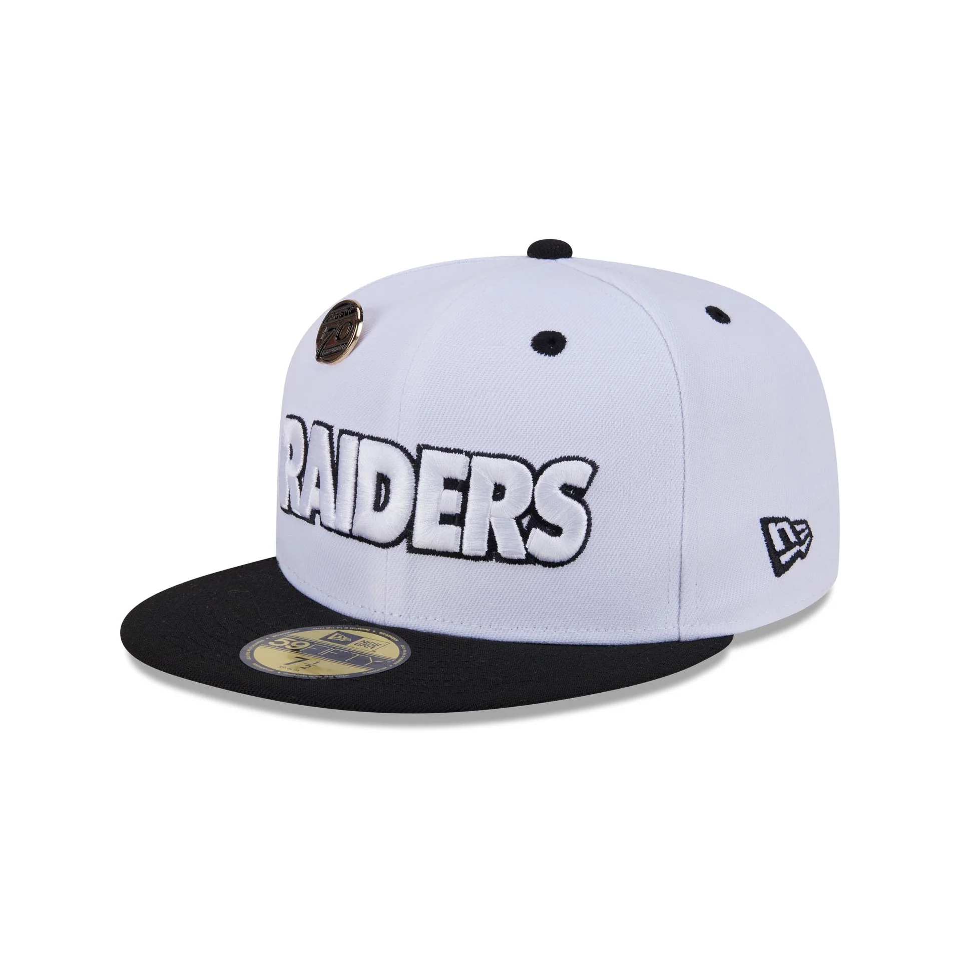Las Vegas Raiders 70th Anniversary 59FIFTY Fitted Hat