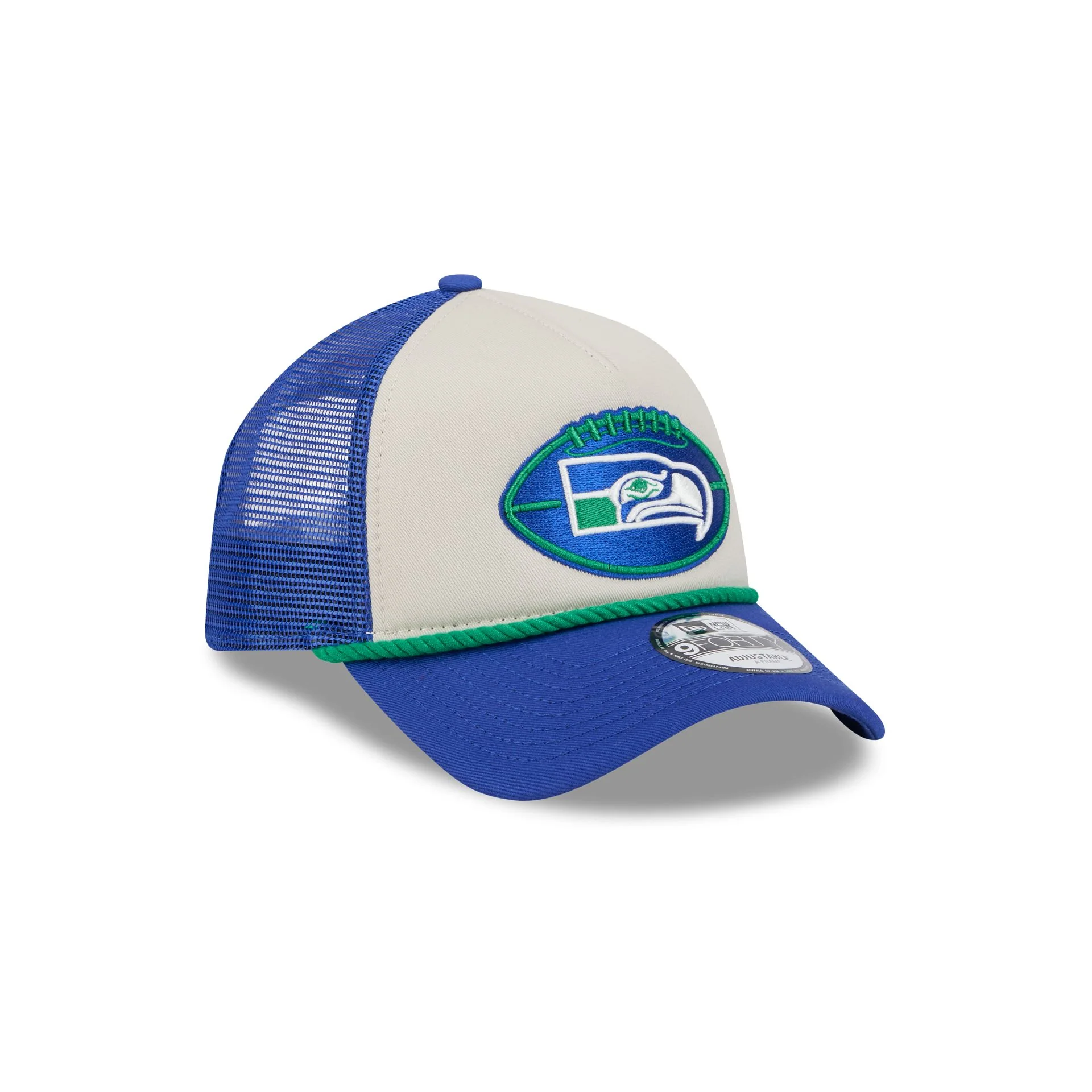 Seattle Seahawks 2024 Historic Sideline 9FORTY A-Frame Snapback Hat