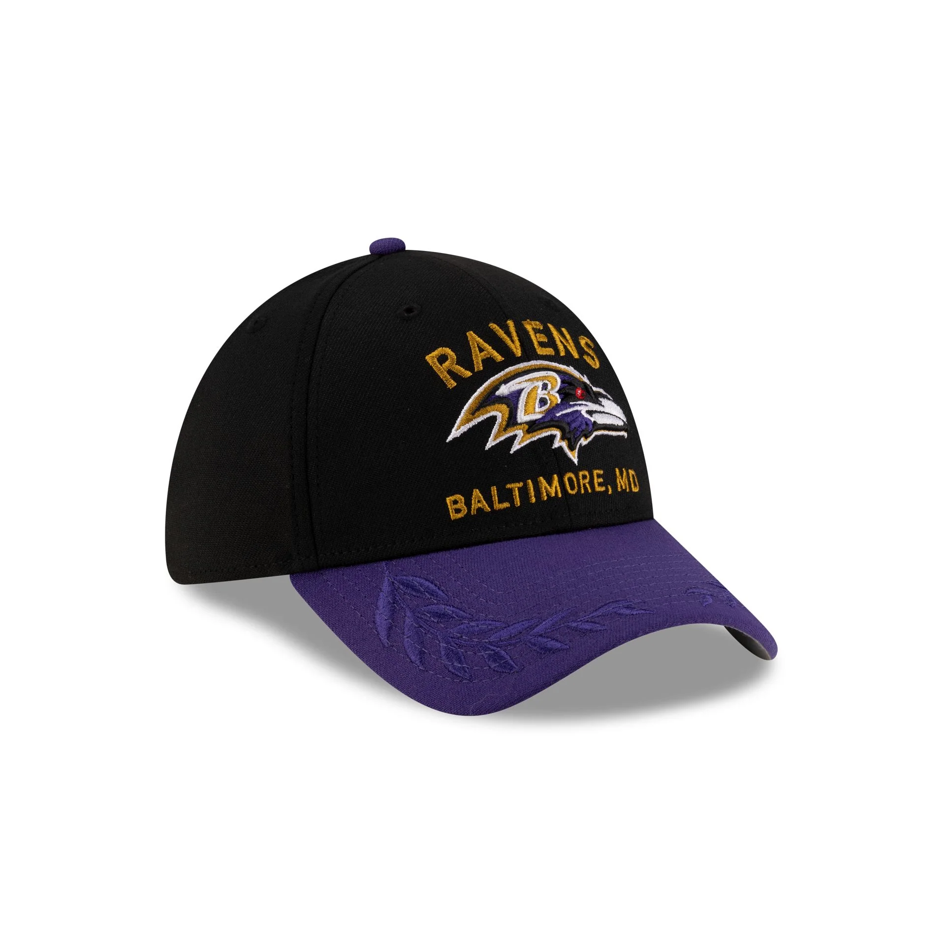 Baltimore Ravens 2025 Draft 39THIRTY Stretch Fit Hat