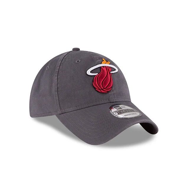Miami Heat Core Classic Gray 9TWENTY Adjustable Hat
