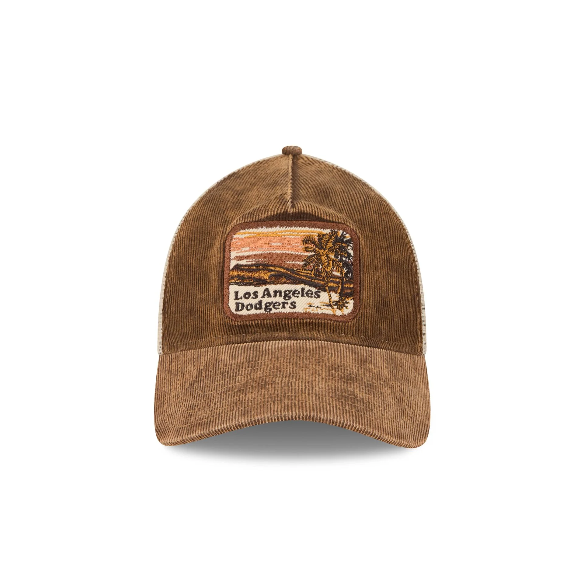 Los Angeles Dodgers Vintage Landscape Brown 9TWENTY A-Frame Trucker Hat