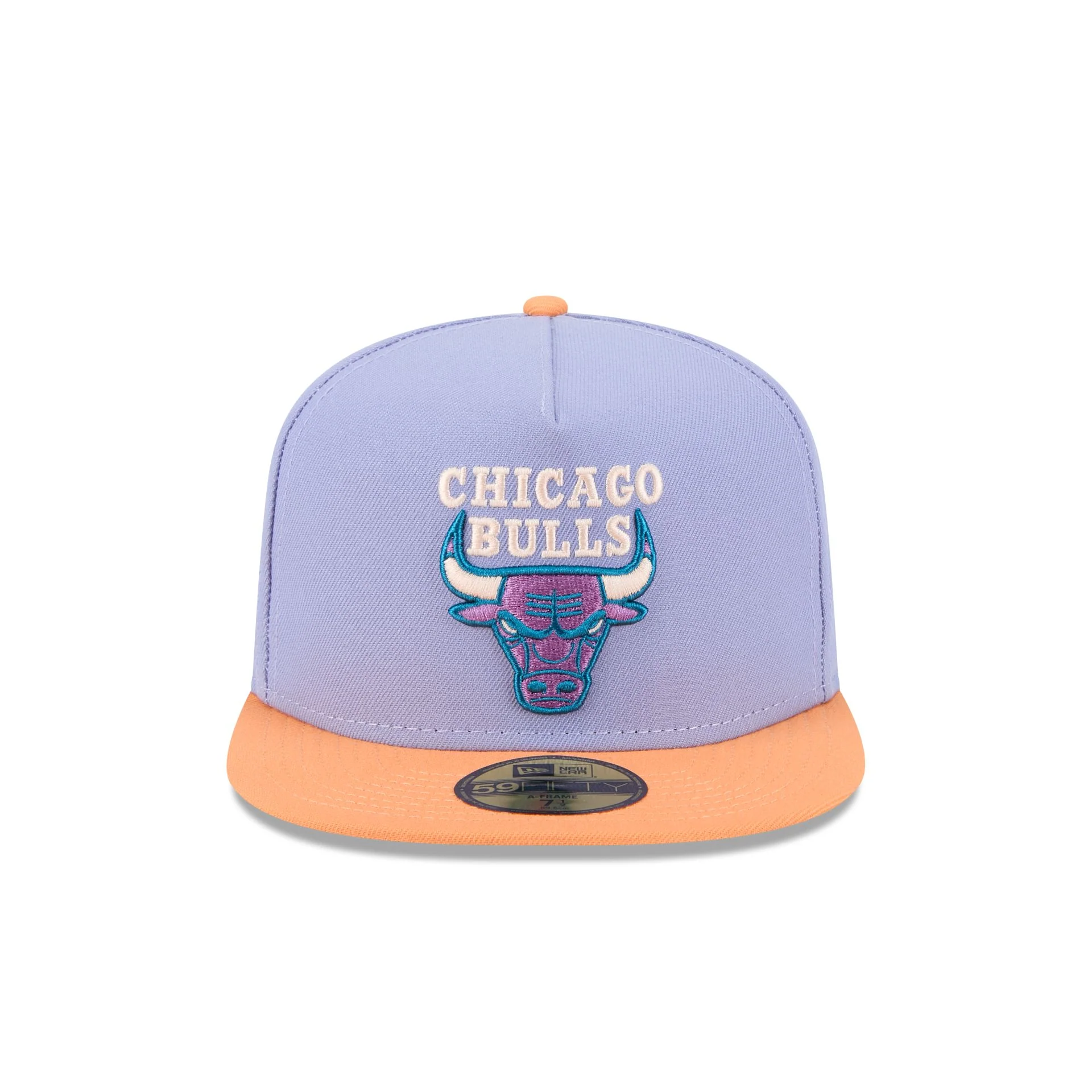 Chicago Bulls Lavender 59FIFTY A-Frame Fitted Hat