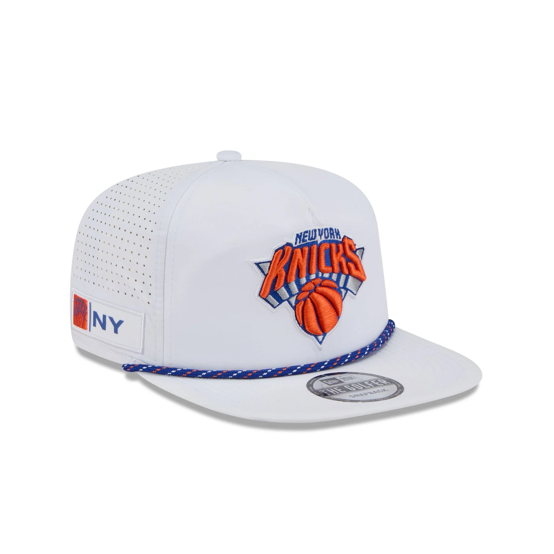 New York Knicks Optic White Performance Rope Golfer Hat