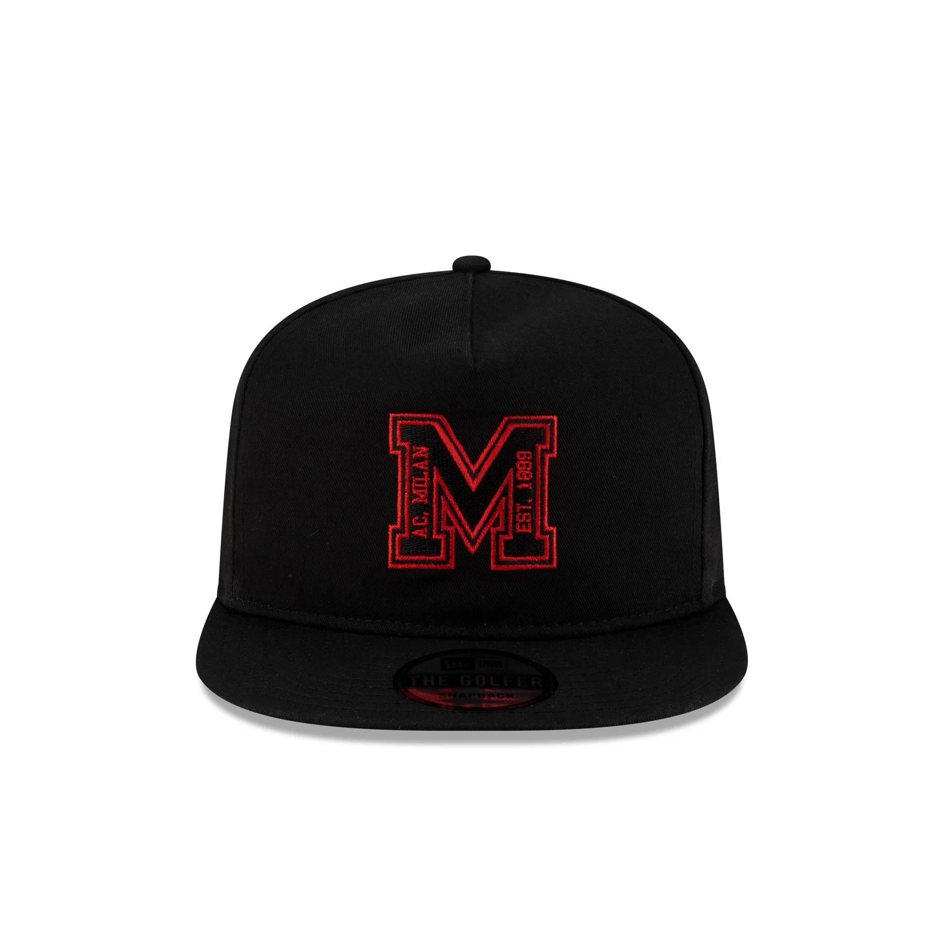 AC Milan M Logo Black Golfer Hat