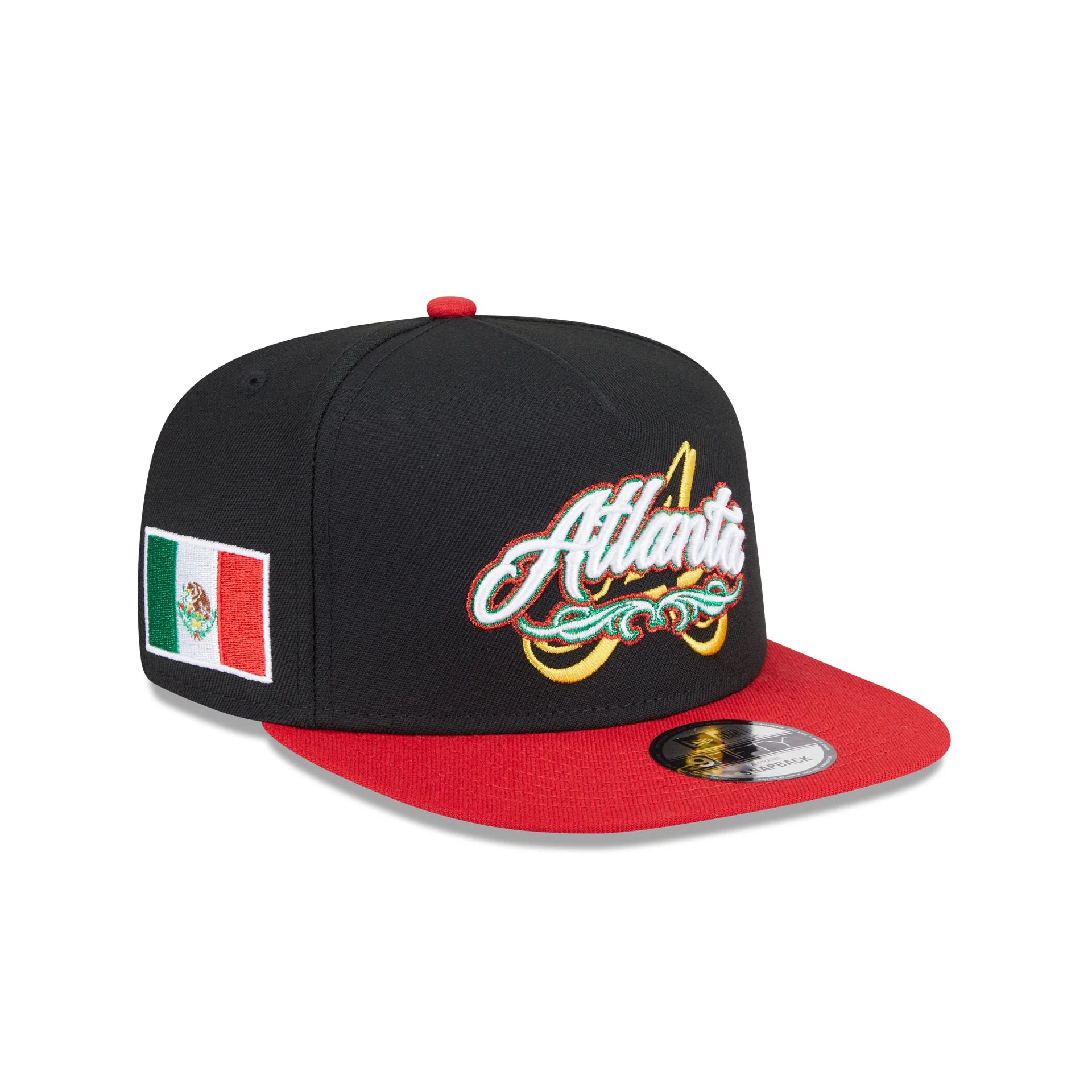 Atlanta Braves City Script 9FIFTY A-Frame Snapback Hat