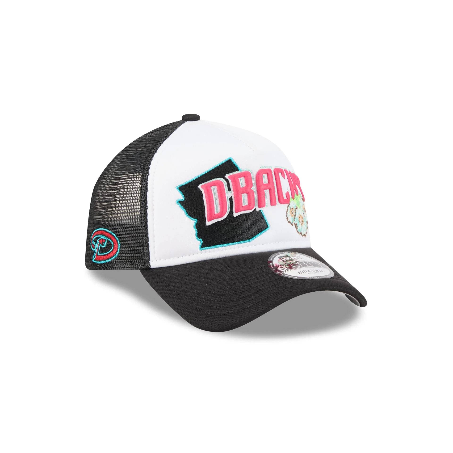 Arizona Diamondbacks State Flower 9FORTY A-Frame Trucker Hat
