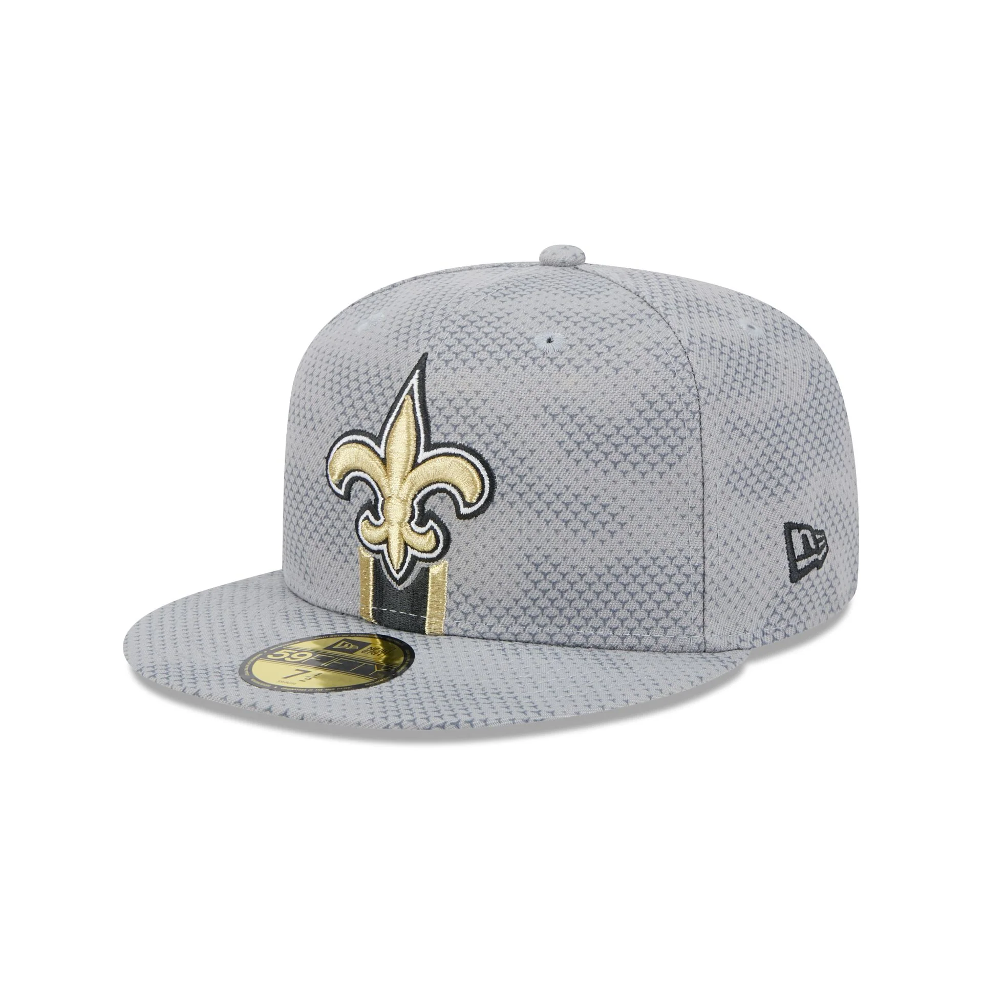 New Orleans Saints 2024 Sideline Gray 59FIFTY Fitted Hat