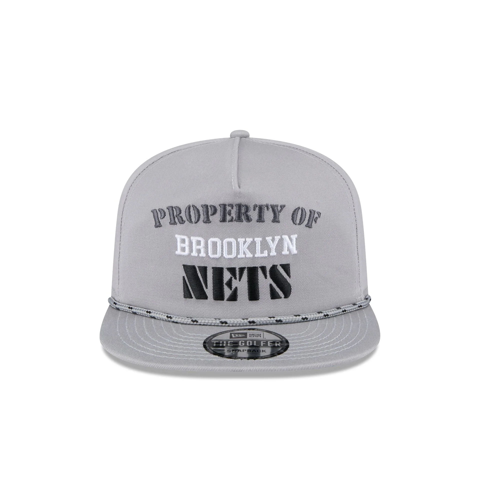 Brooklyn Nets Vintage Gray Rope Golfer Hat