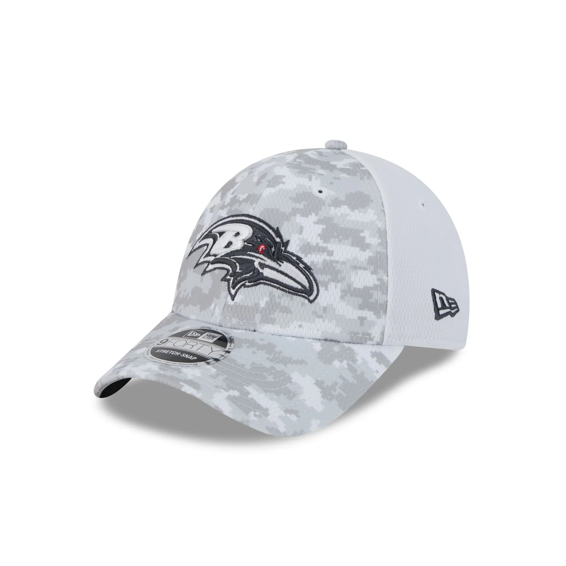 Baltimore Ravens 2024 Salute to Service 9FORTY Stretch-Snap Hat
