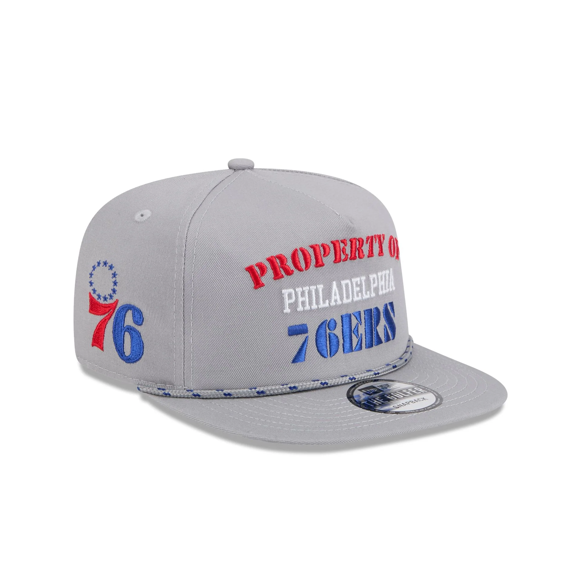 Philadelphia 76ers Vintage Gray Rope Golfer Hat