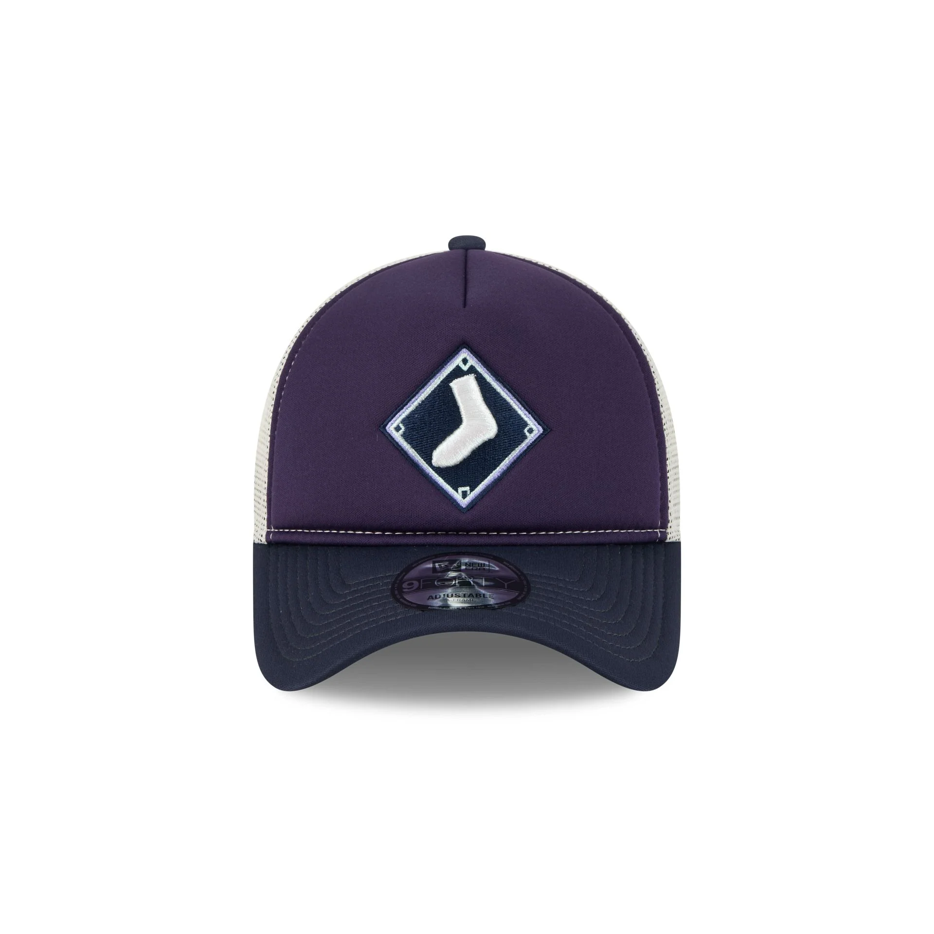 Chicago White Sox Navy Purple 9FORTY A-Frame Trucker Hat