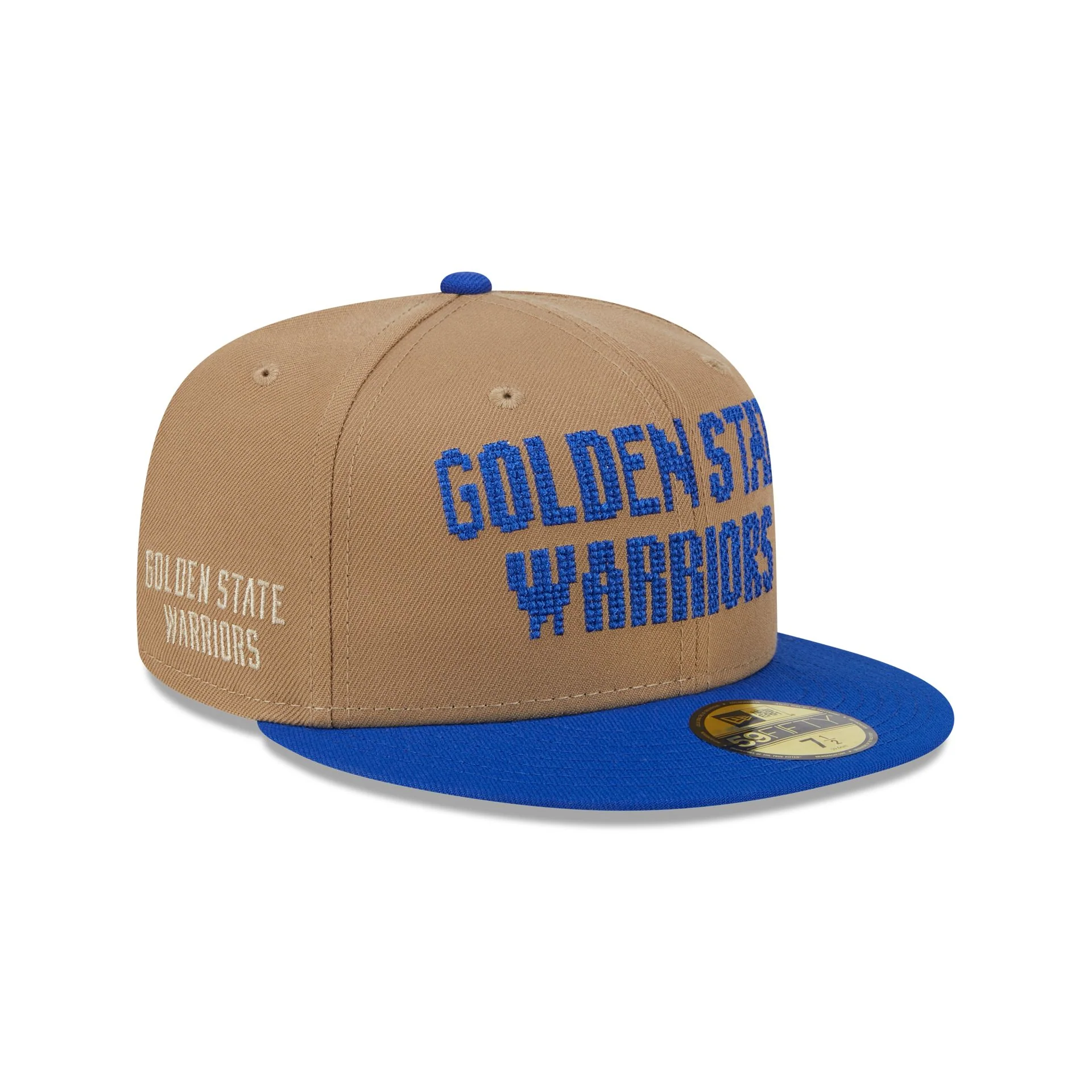 Golden State Warriors Classic 8-Bit Wordmark 59FIFTY Fitted Hat
