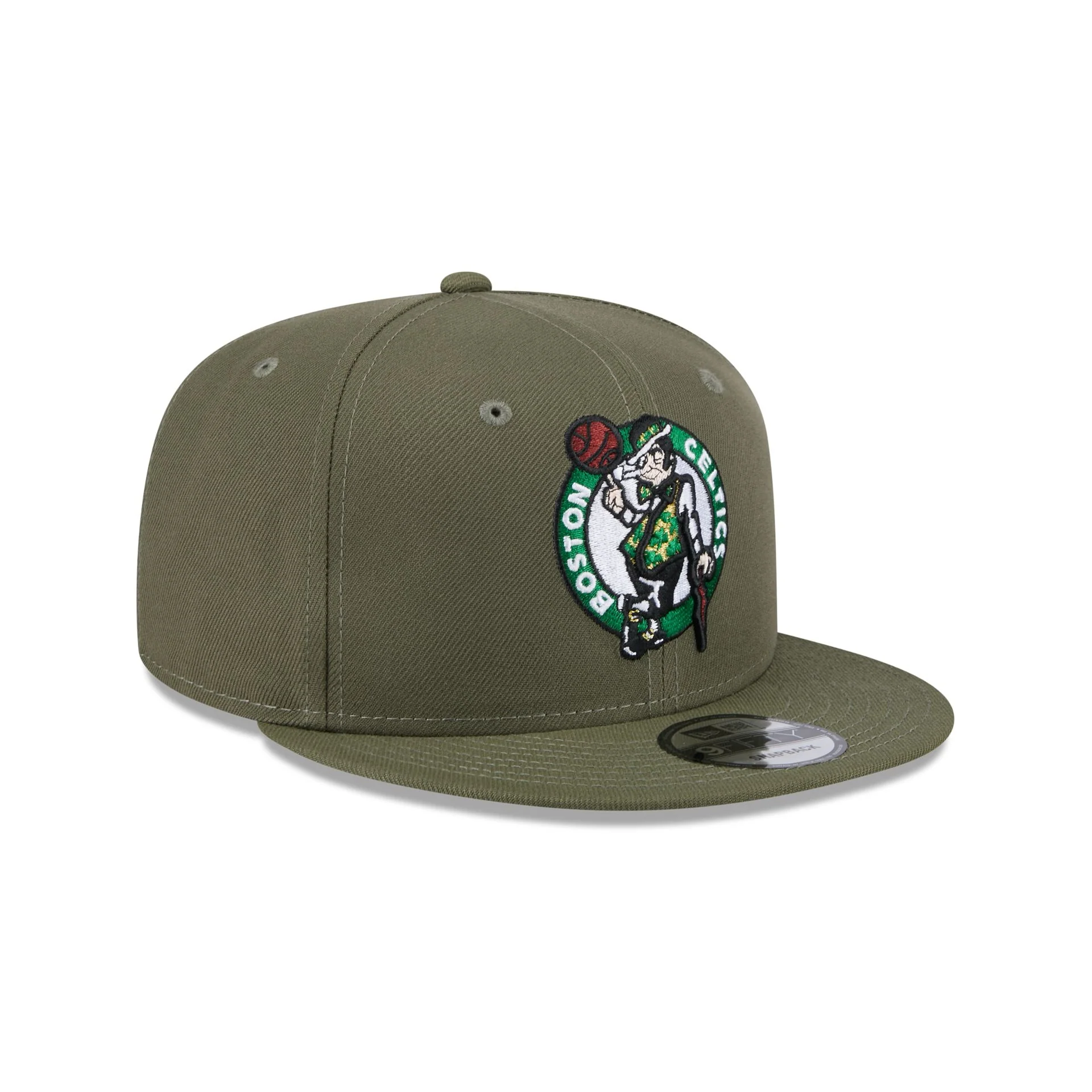Boston Celtics Olive 9FIFTY Snapback Hat