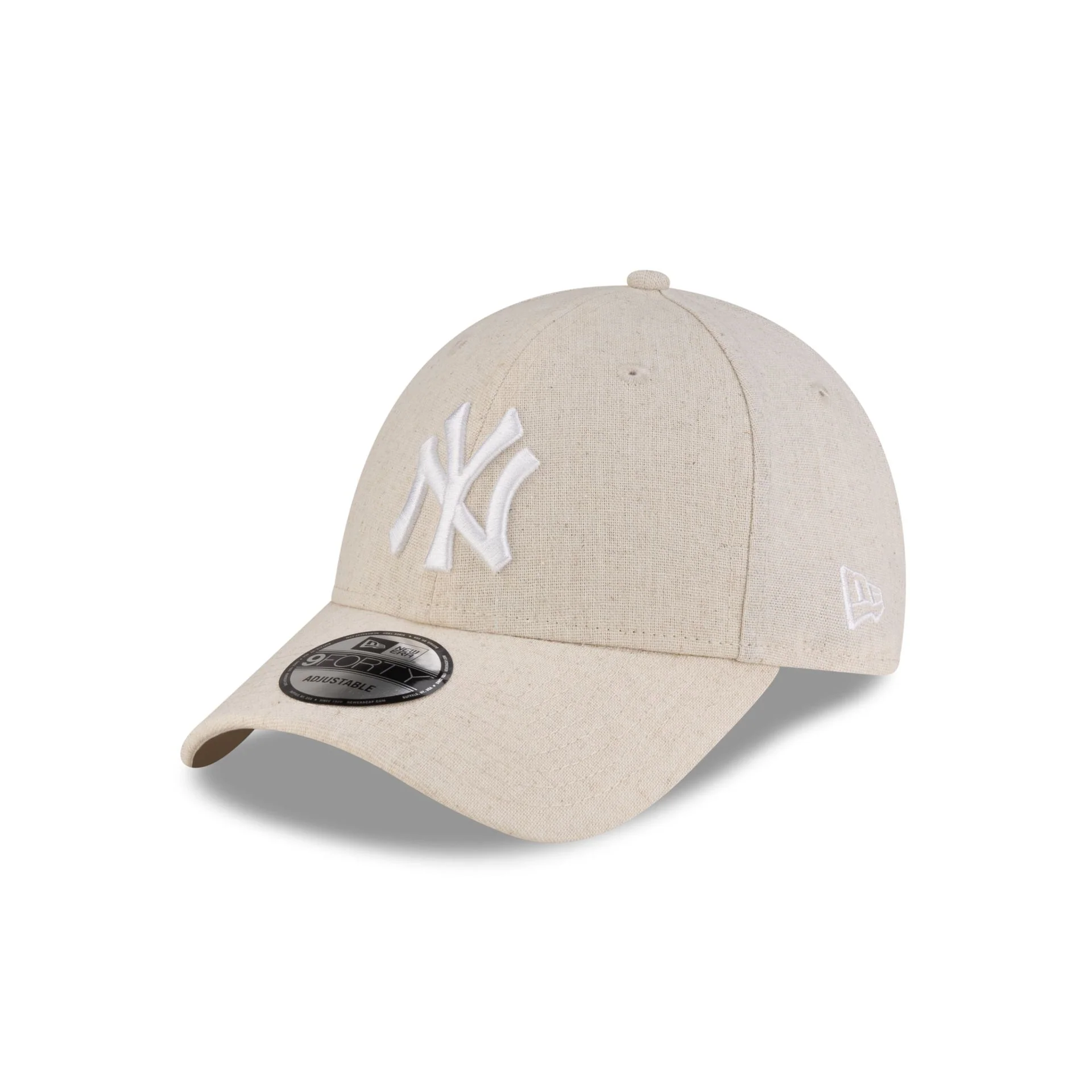 New York Yankees Linen Cream 9FORTY Adjustable Hat