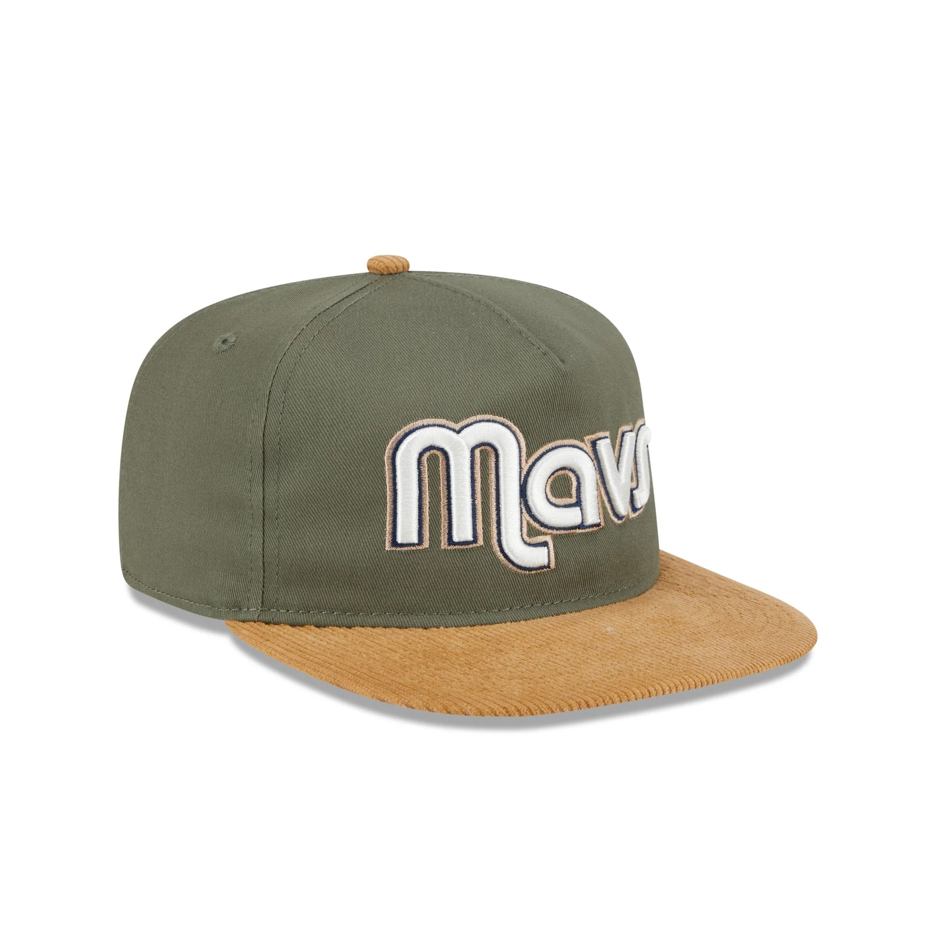 Dallas Mavericks Olive Green Golfer Hat