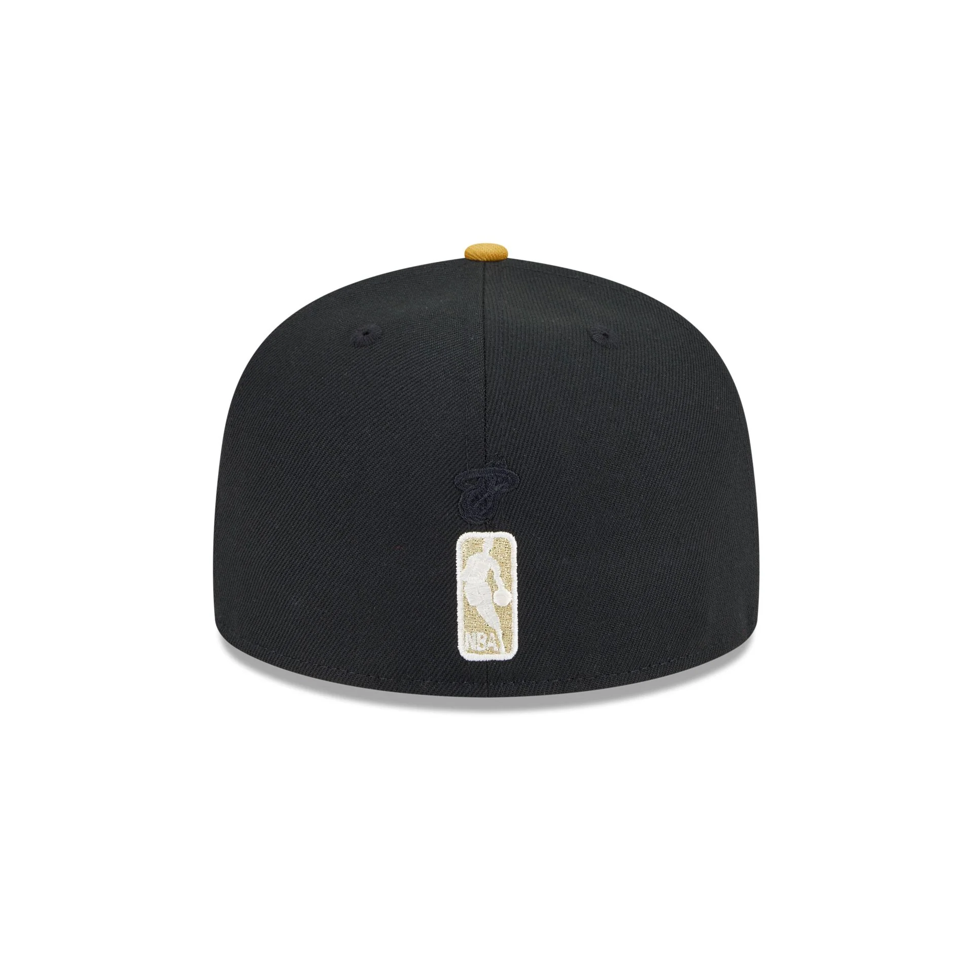 Miami Heat Metallic Gold Logo 59FIFTY Fitted Hat