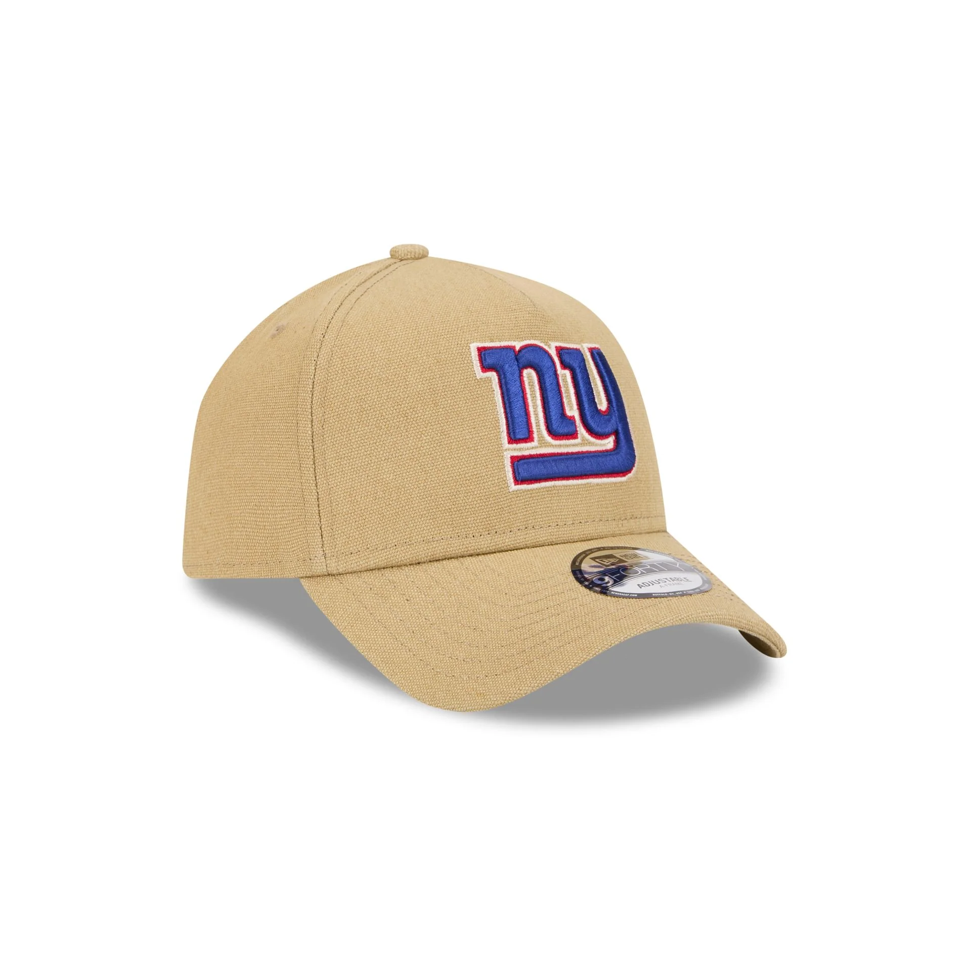 New York Giants Logo Essentials Khaki 9FORTY A-Frame Snapback Hat