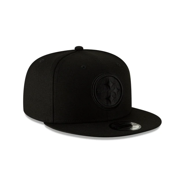 Pittsburgh Steelers Black On Black 9FIFTY Snapback Hat