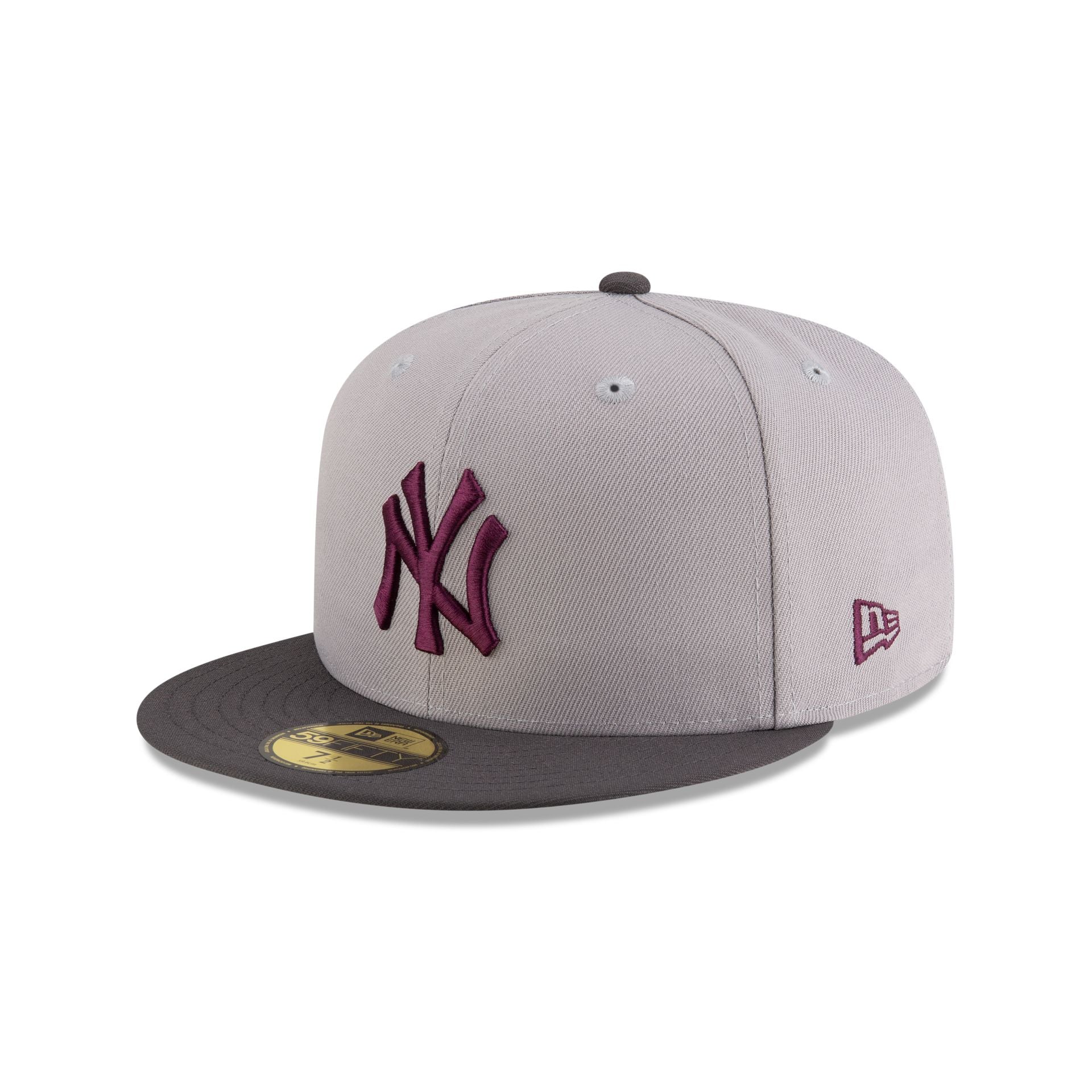 Just Caps Graphite Maroon New York Yankees 59FIFTY Fitted Hat