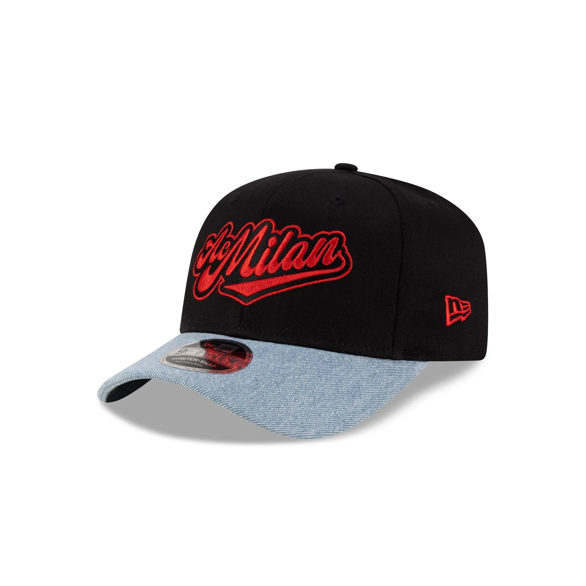 AC Milan Denim Visor 9FIFTY Stretch-Snap Hat