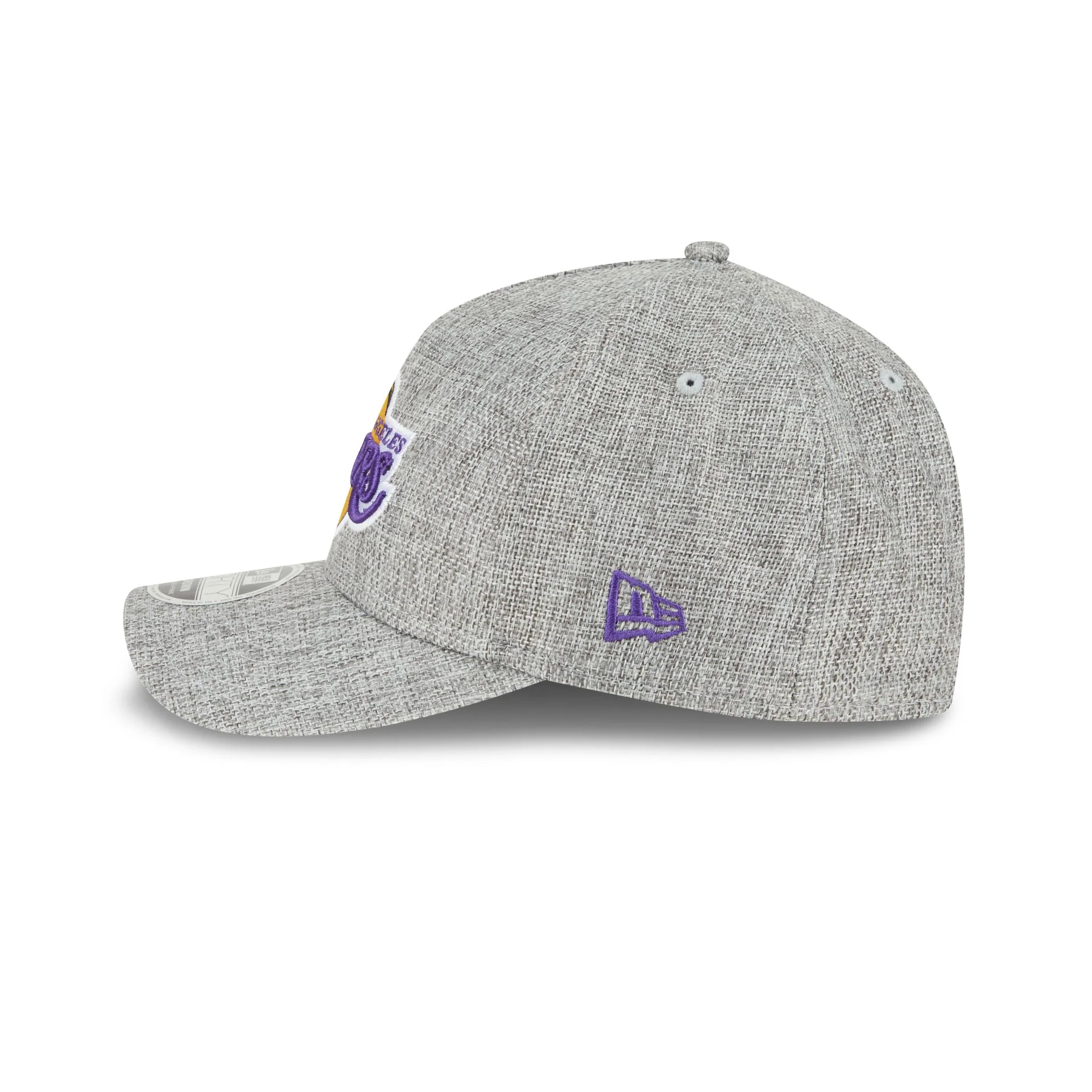 Los Angeles Lakers Cotton Weave Gray 9FORTY M-Crown A-Frame Snapback Hat