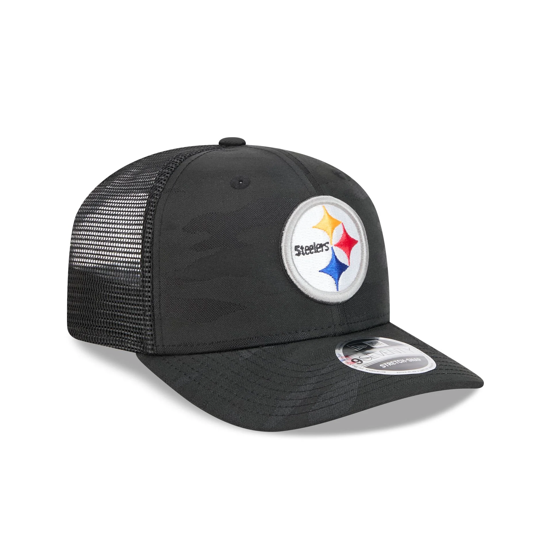 Pittsburgh Steelers Camo 9SEVENTY Trucker Stretch-Snap Hat