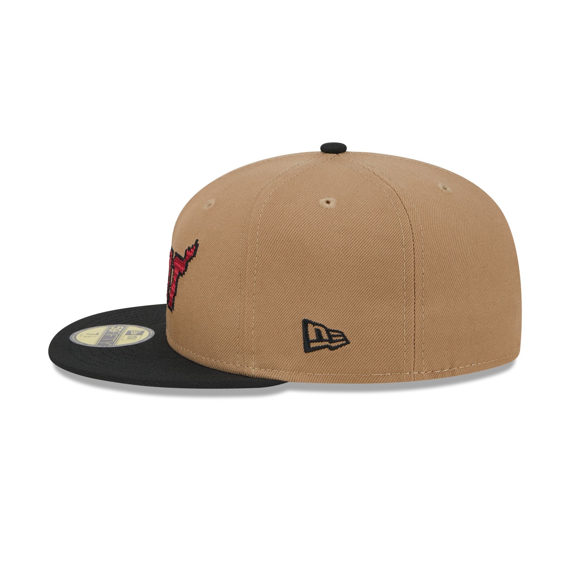 Miami Heat Classic 8-Bit Wordmark 59FIFTY Fitted Hat
