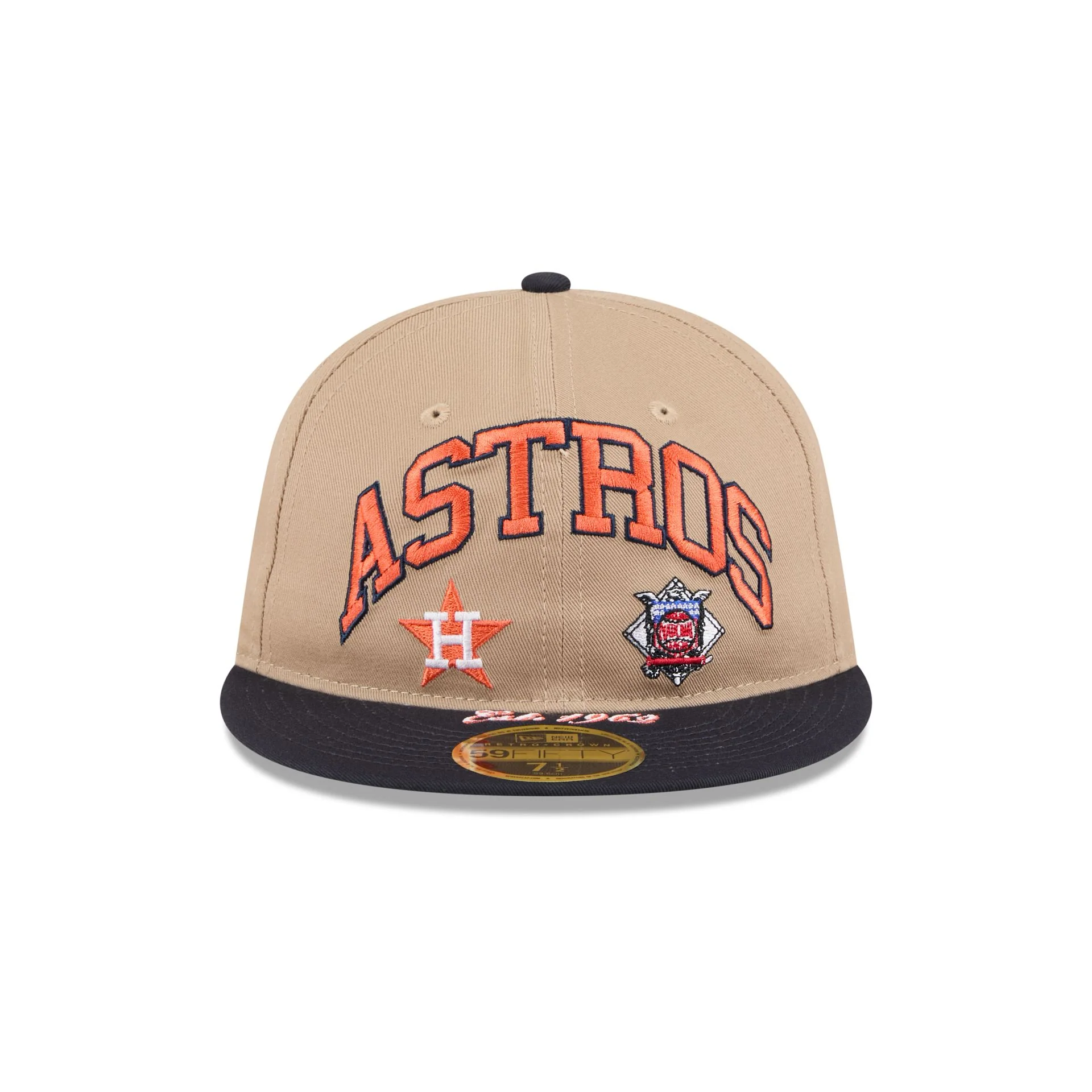 Houston Astros Camel Retro Crown 59FIFTY Fitted Hat