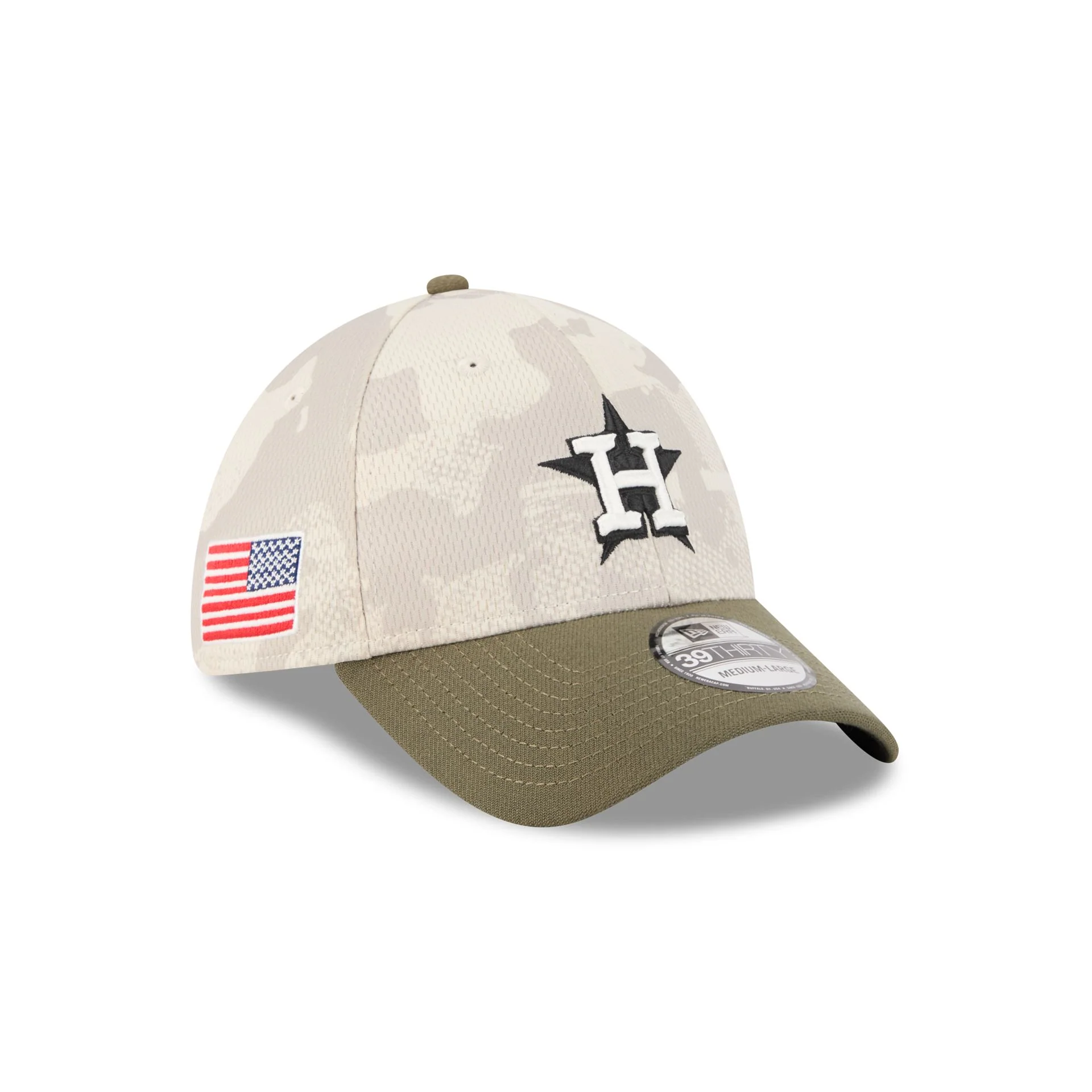 Houston Astros Armed Forces Day 2025 39THIRTY Stretch Fit Hat