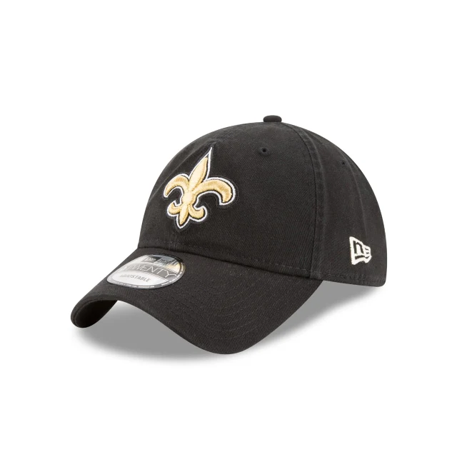 New Orleans Saints Core Classic Black 9TWENTY Adjustable Hat