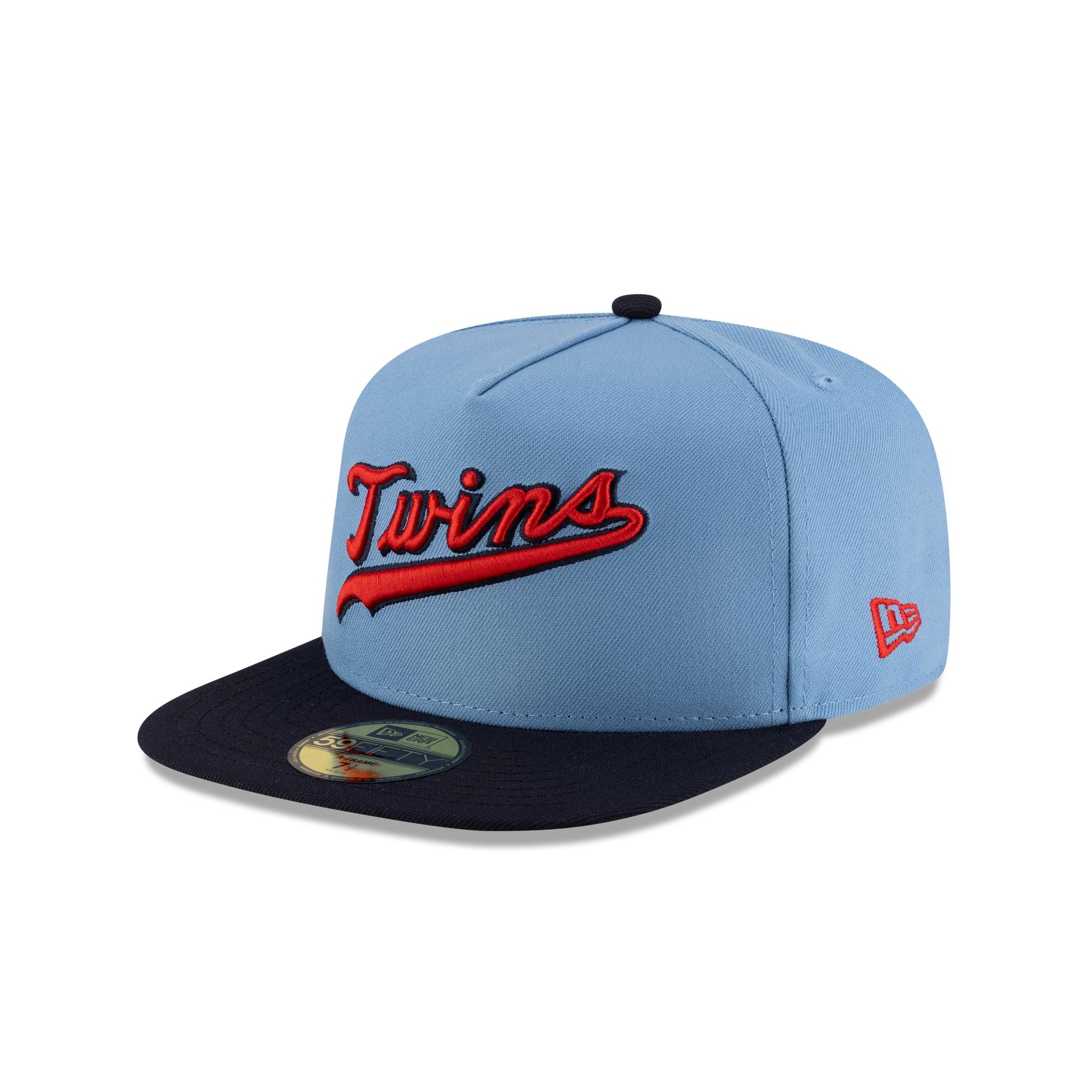 Just Caps Sky Blue Minnesota Twins 59FIFTY A-Frame Fitted Hat