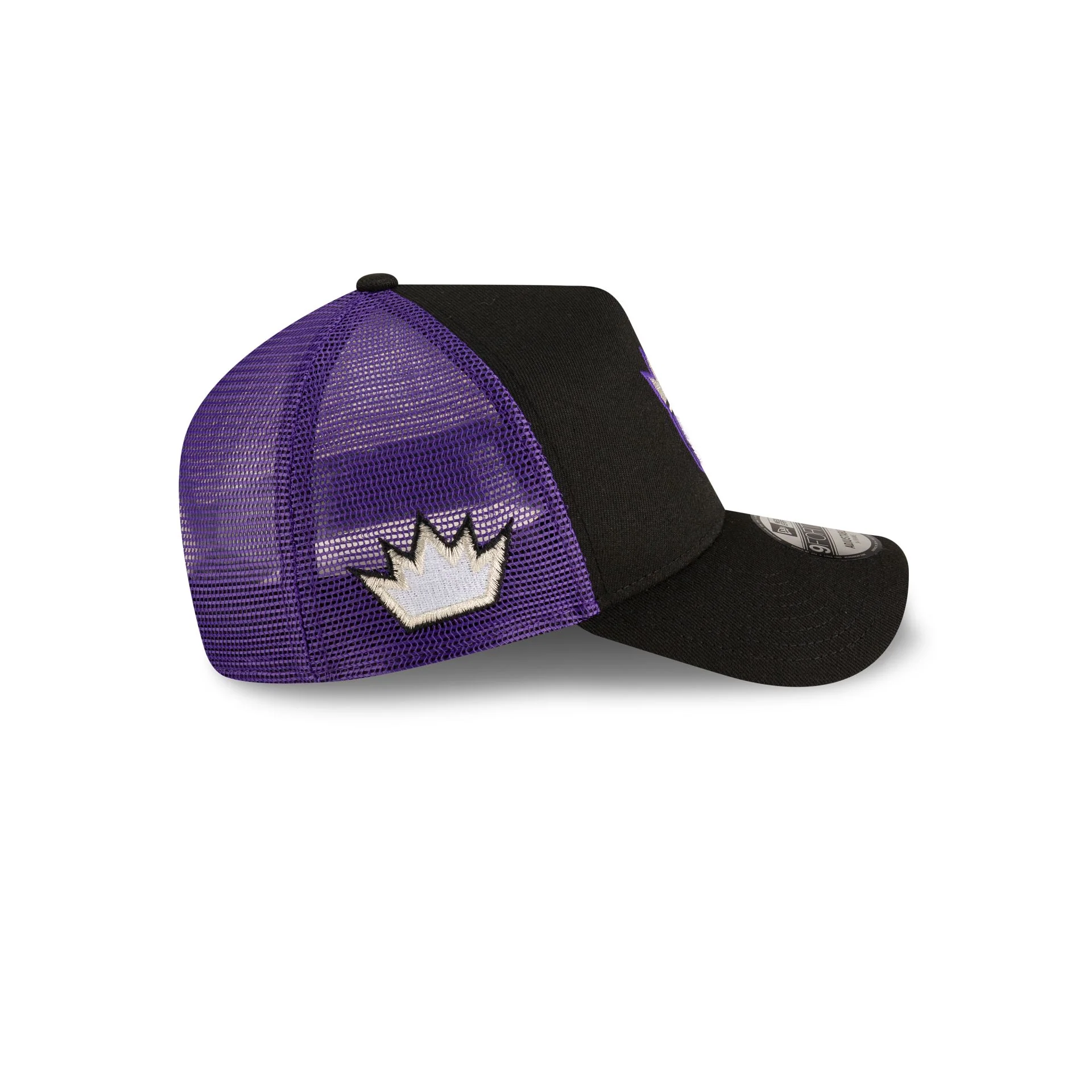 Sacramento Kings Classic Edition Black 9FORTY A-Frame Trucker Hat