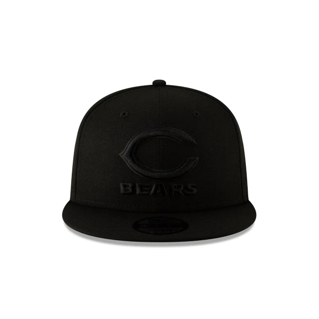 Chicago Bears Basic Black On Black 9FIFTY Snapback Hat