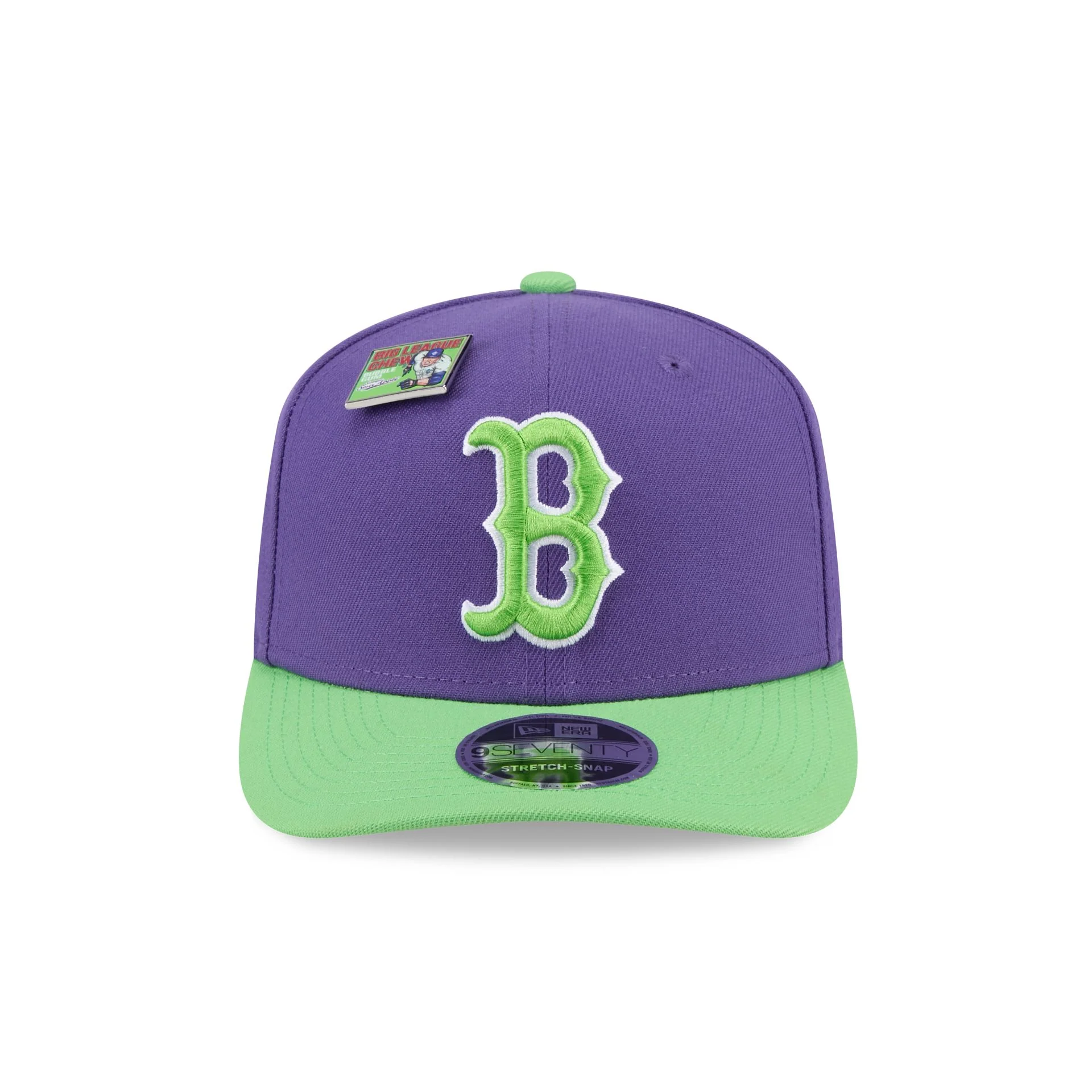 Big League Chew X Boston Red Sox Swingin' Sour Apple 9SEVENTY Stretch-Snap Hat