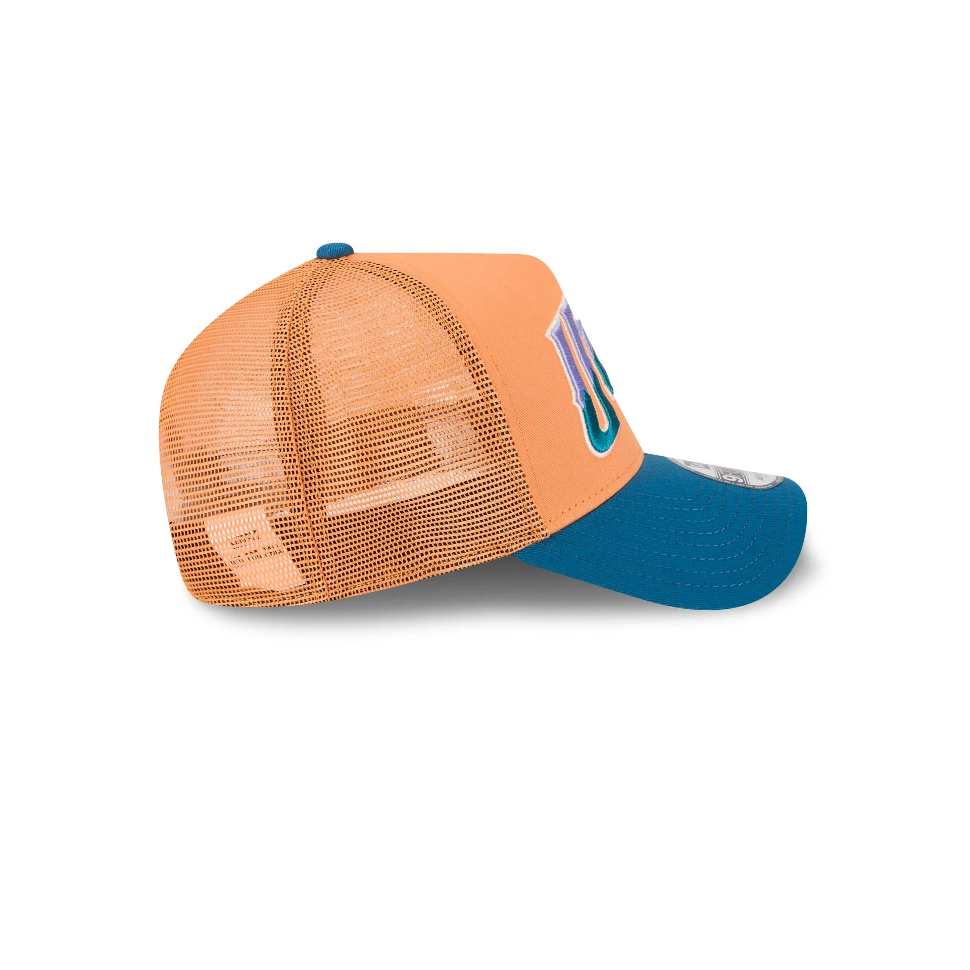 Utah Jazz Orange Glaze 9FORTY A-Frame Trucker Hat