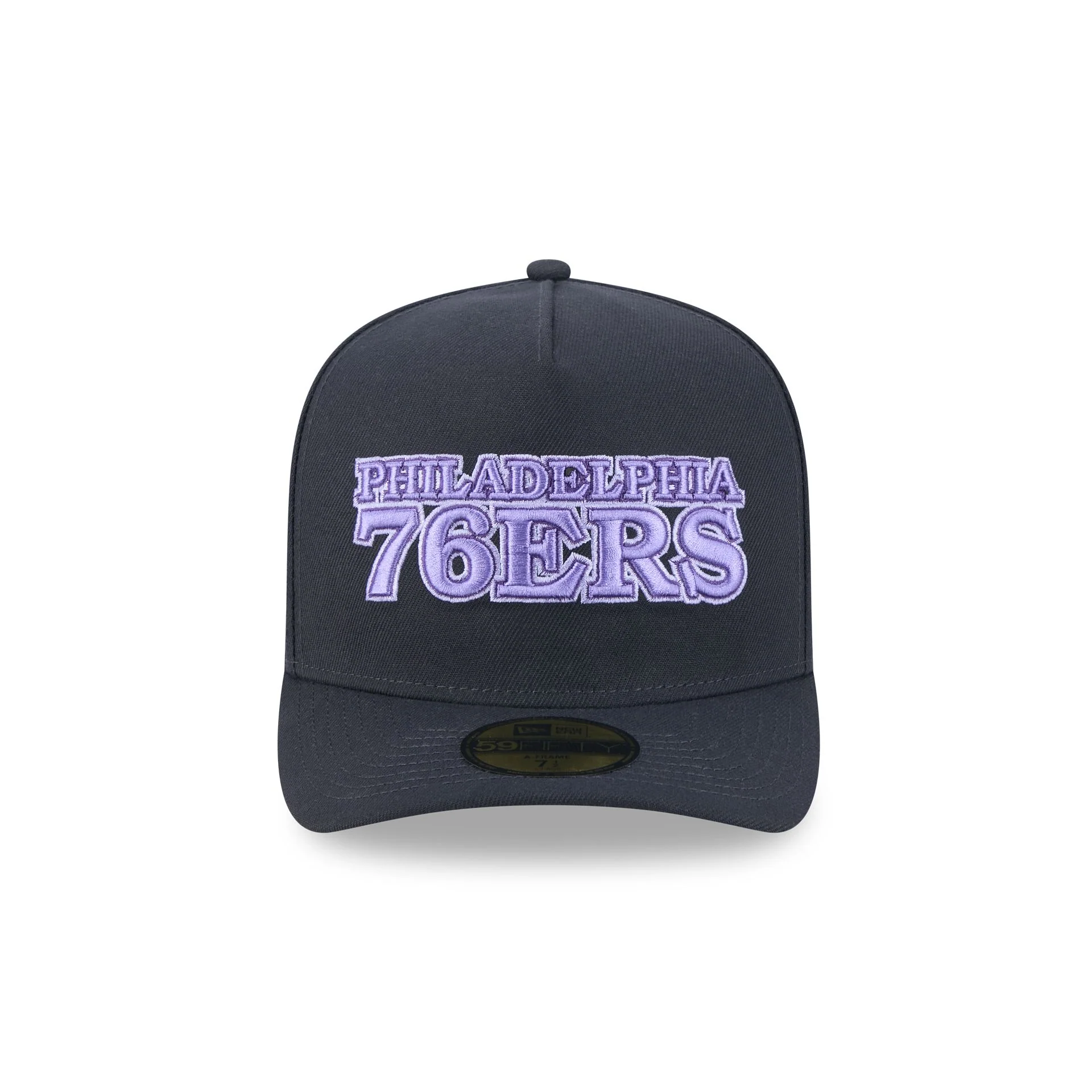 Philadelphia 76ers Navy Lavender 59FIFTY A-Frame Fitted Hat