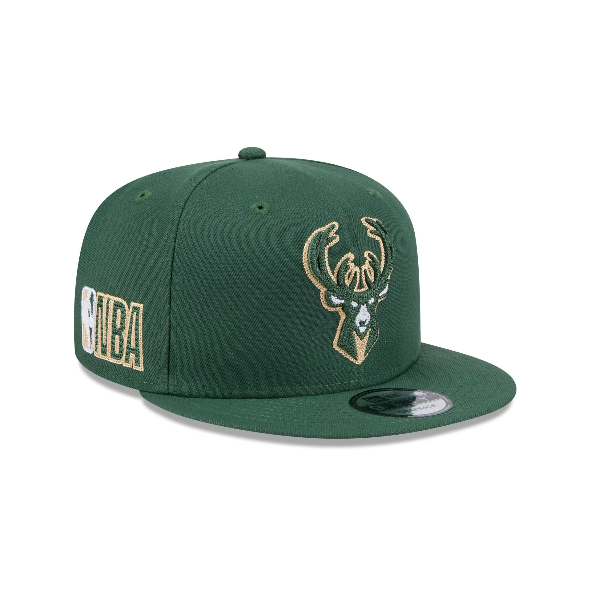 Alpha Industries x Milwaukee Bucks Green 9FIFTY Snapback Hat