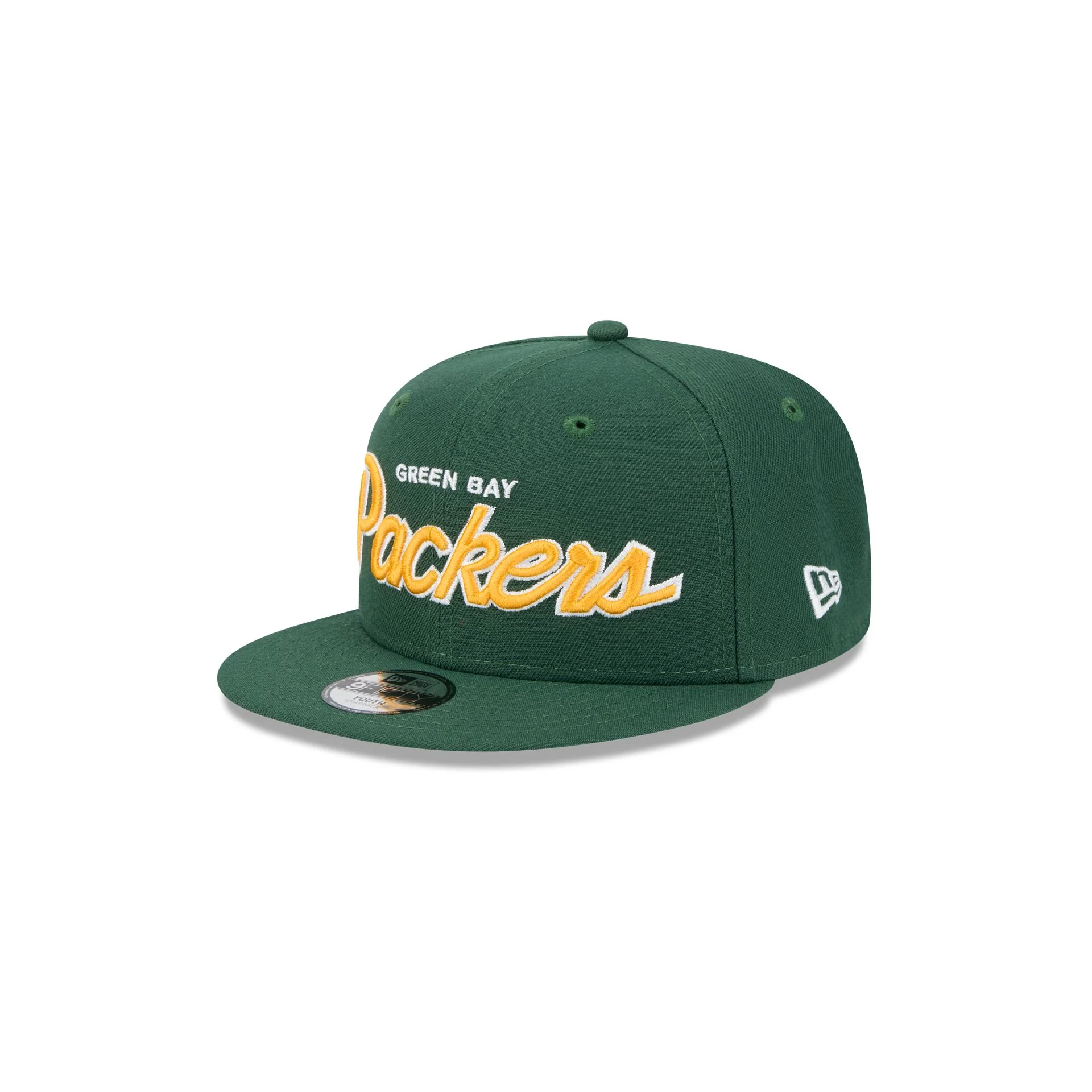 Green Bay Packers Script Kids 9FIFTY Snapback Hat