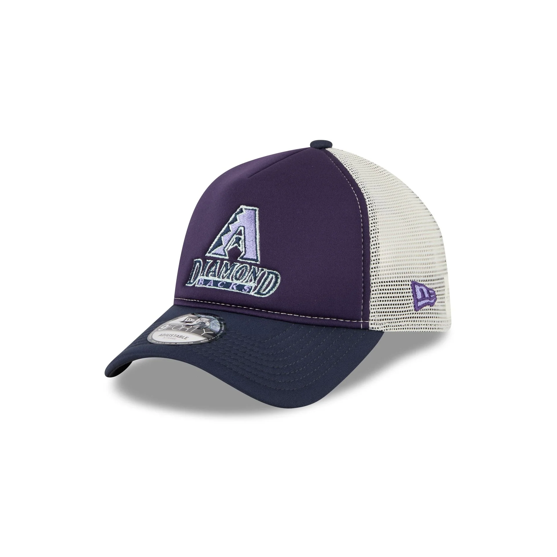 Arizona Diamondbacks Navy Purple 9FORTY A-Frame Trucker Hat
