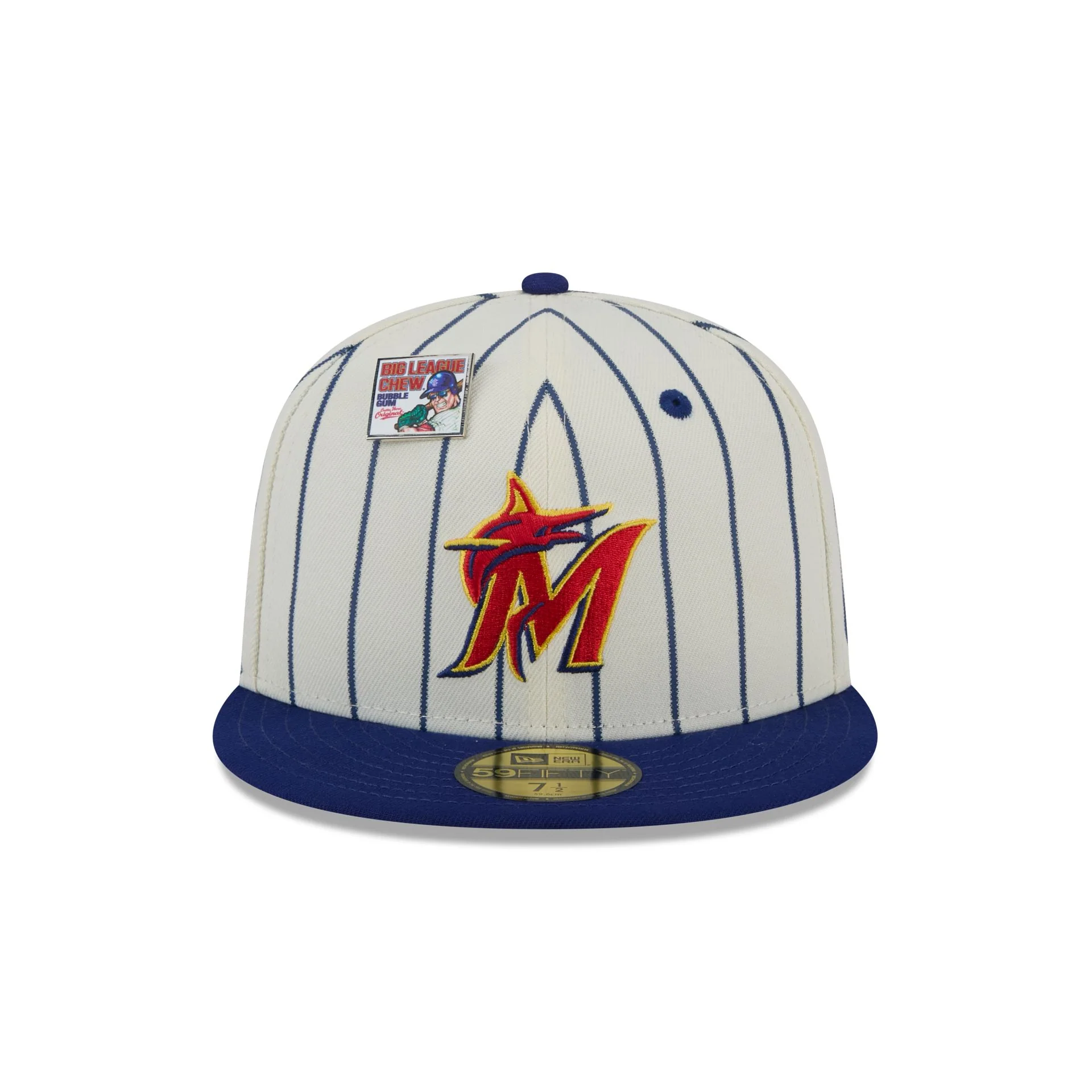 Big League Chew X Miami Marlins Pinstripe 59FIFTY Fitted Hat