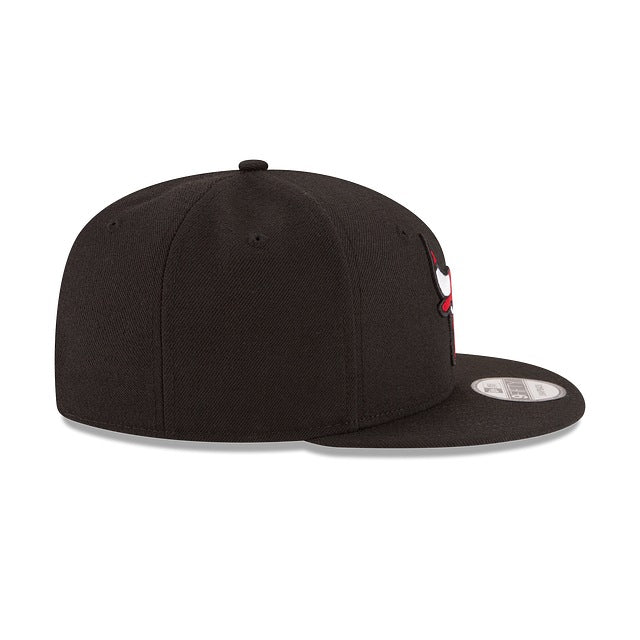Chicago Bulls Black 9FIFTY Snapback Hat